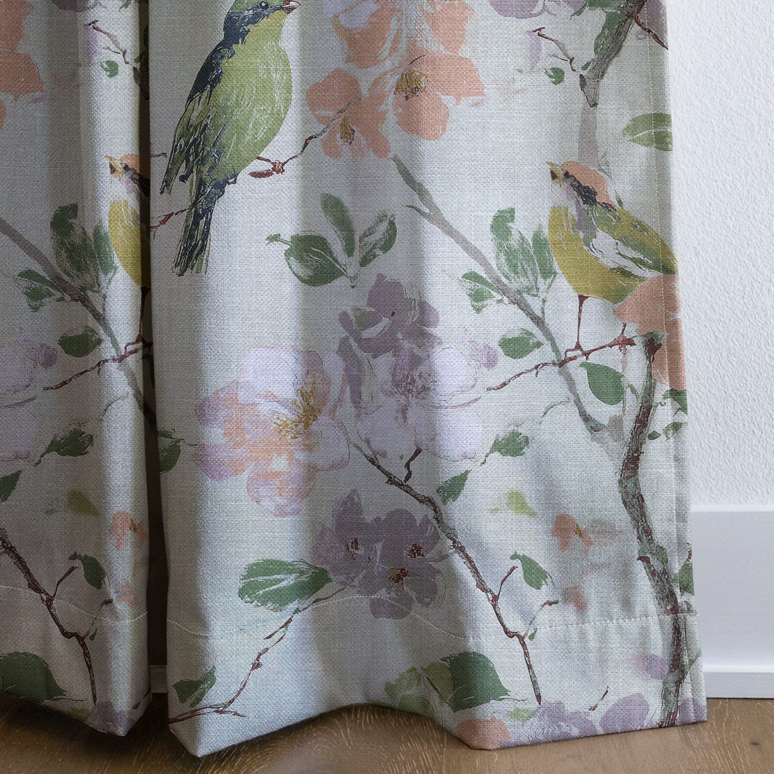 Birdsong Grove - Drapery — corner closeup