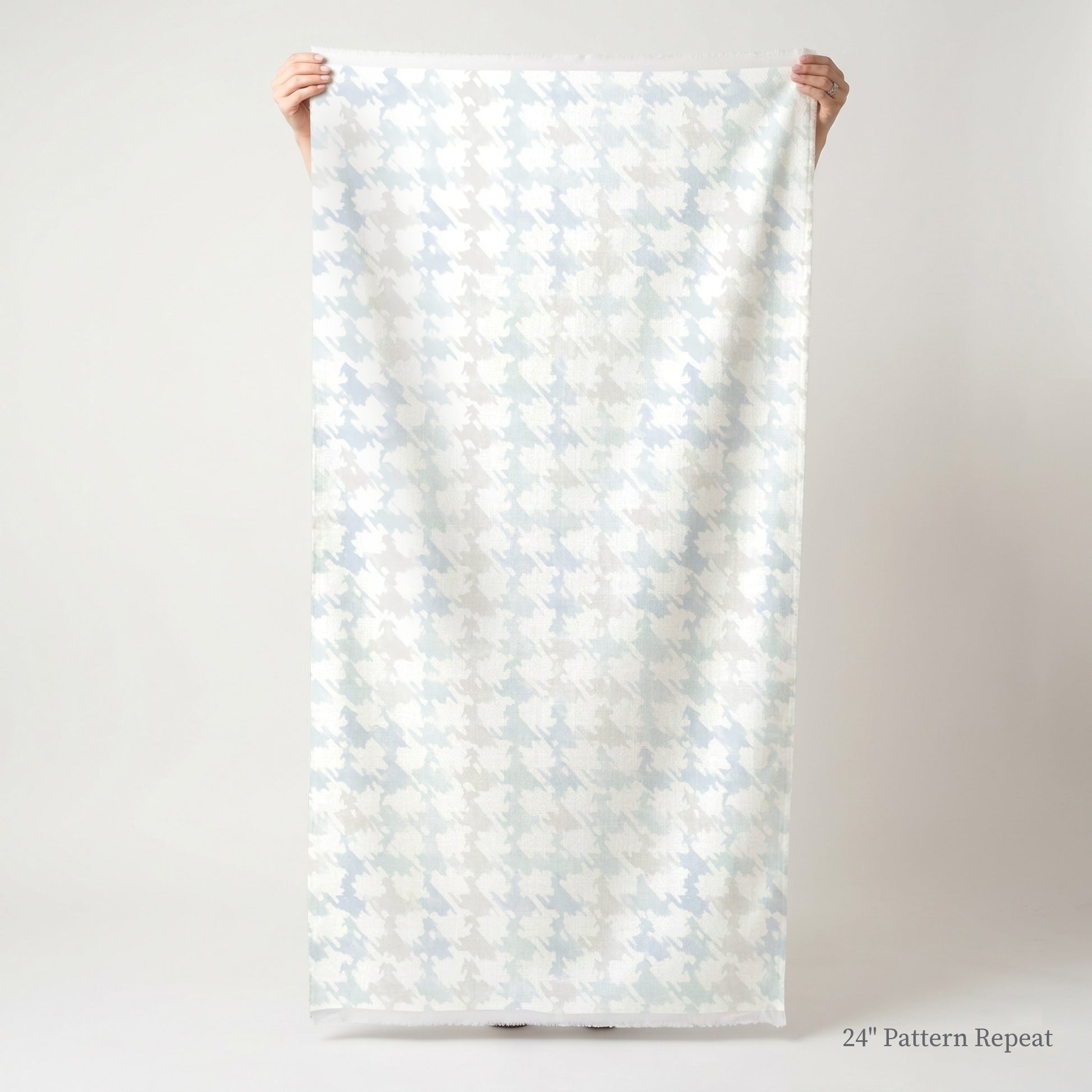 Feather Houndstooth Fabric by the Yard
