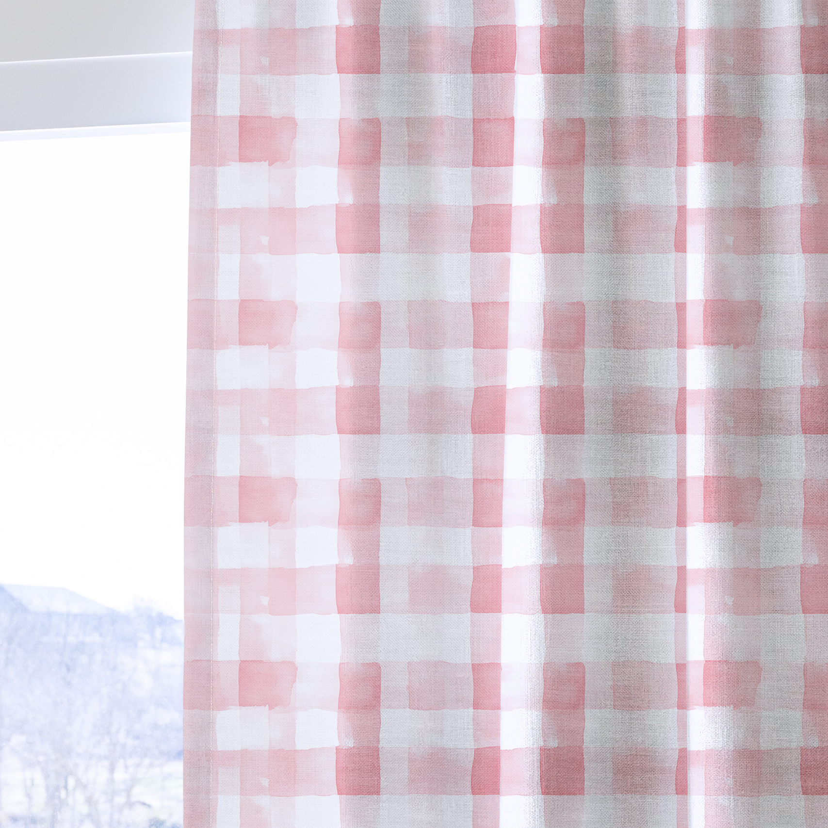 Blush Picnic - Drapery — one panel