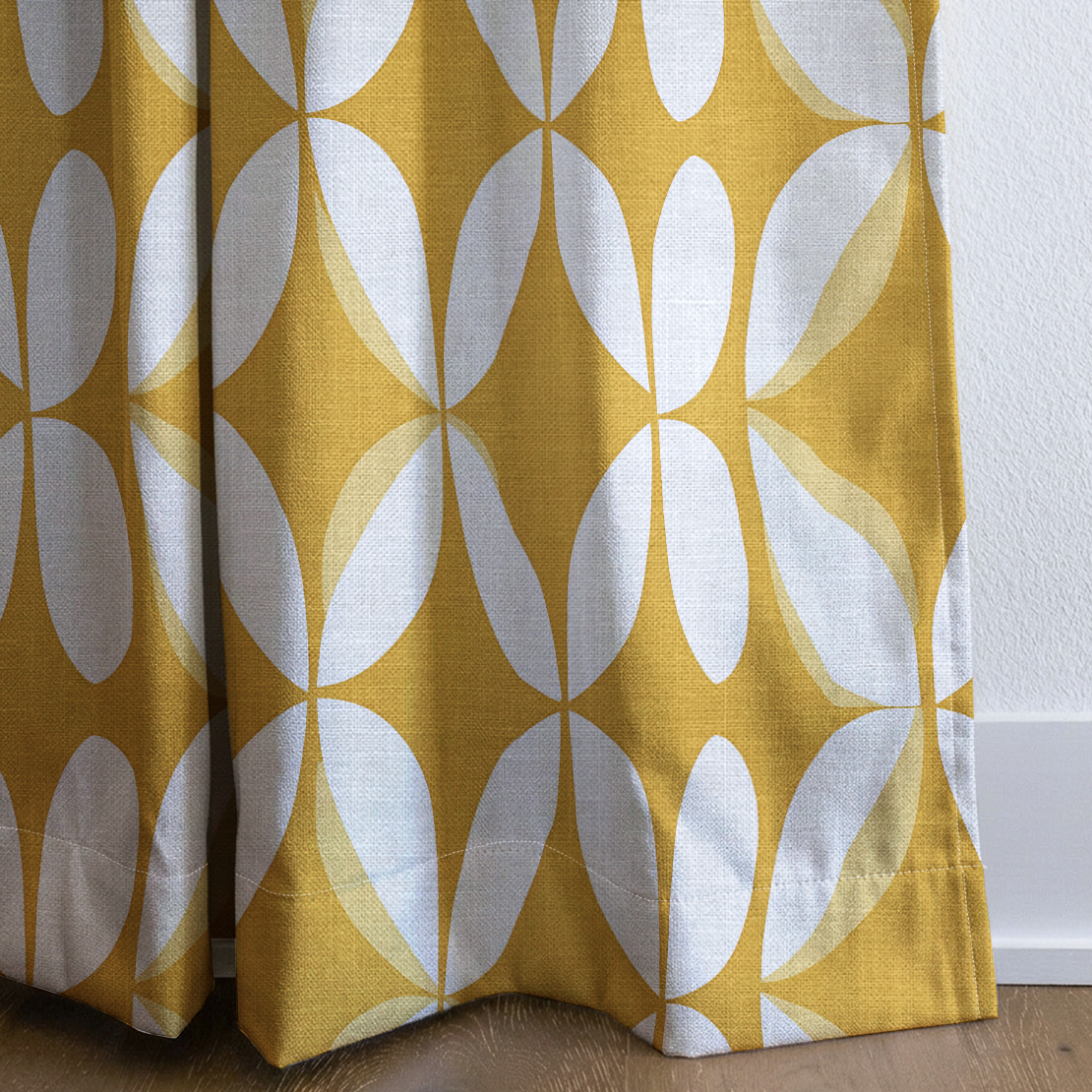 Sunshine Swing - Drapery — corner closeup