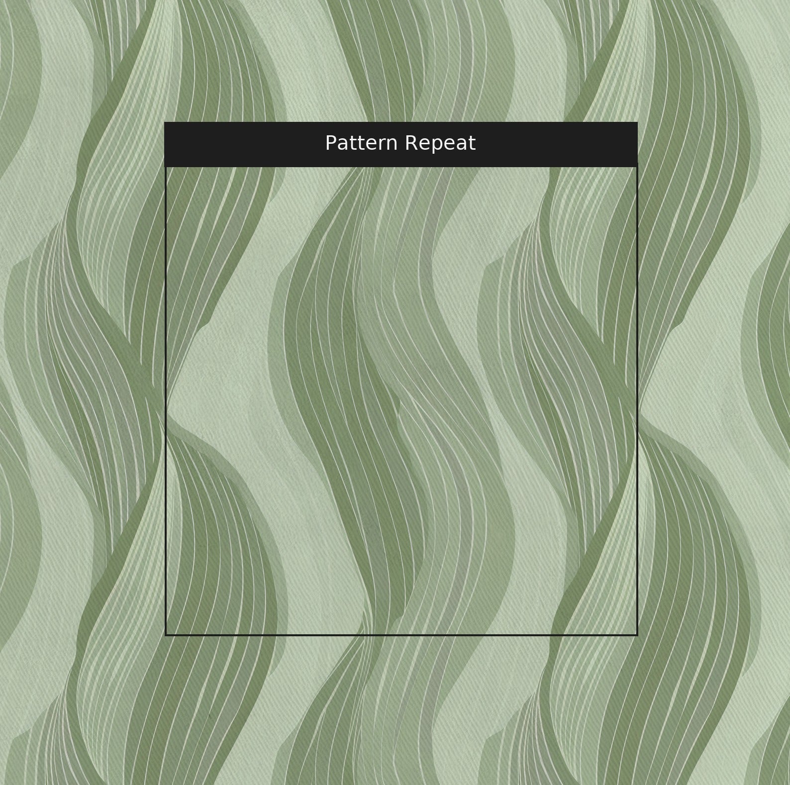 Sage Fabric by the Yard — pattern repeat
