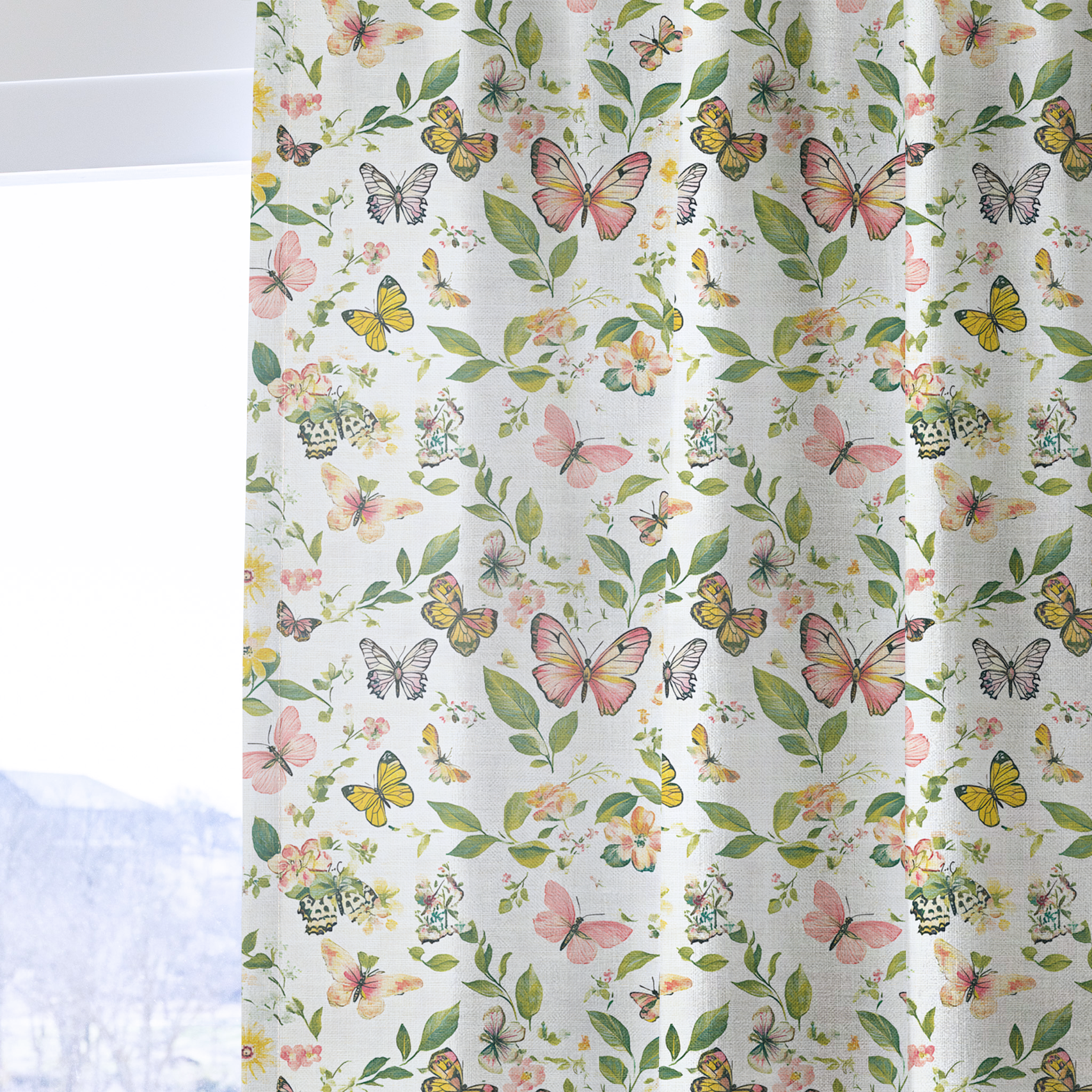 Butterfly Meadow - Drapery — one panel