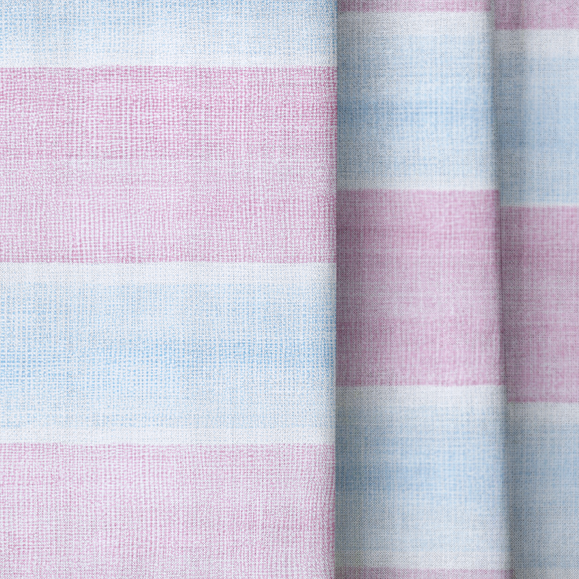 School Stripes - Drapery — close up