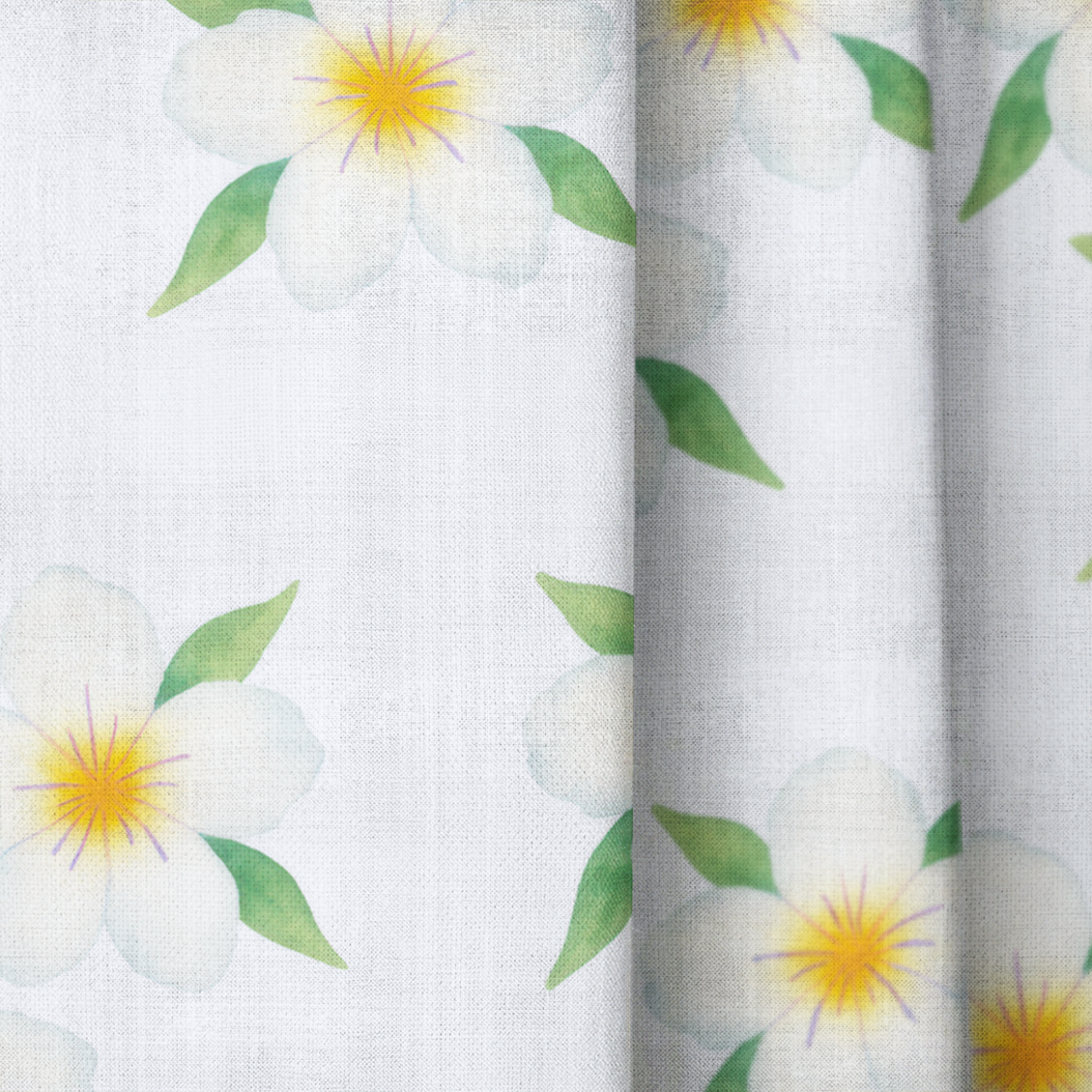 Yellow Sprouts - Drapery — close up
