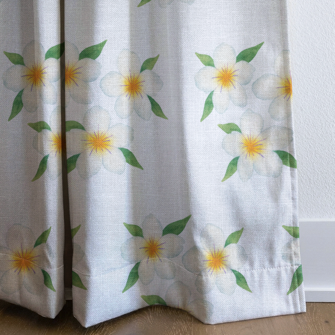 Yellow Sprouts - Drapery — corner closeup