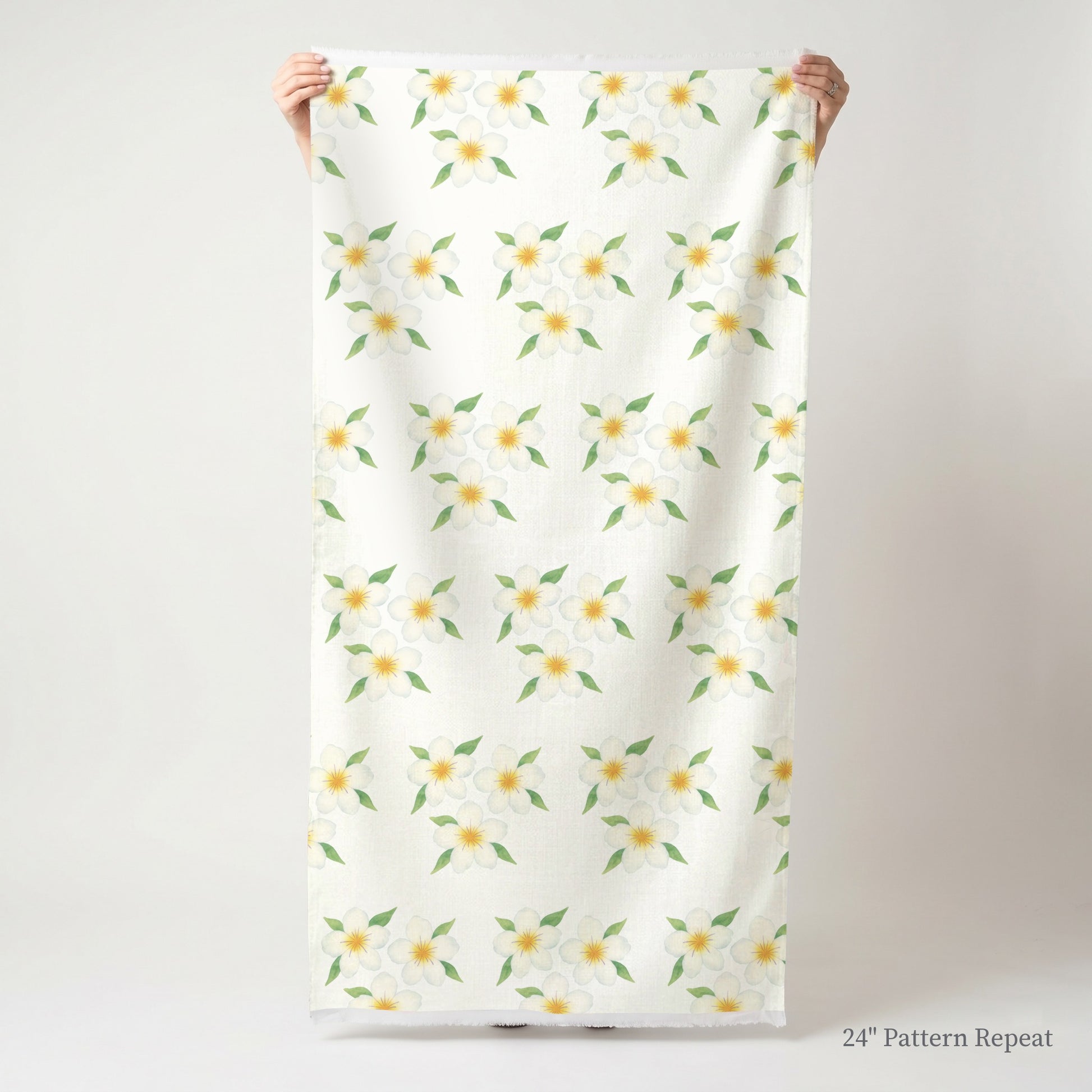 Yellow Sprouts Fabric by the Yard