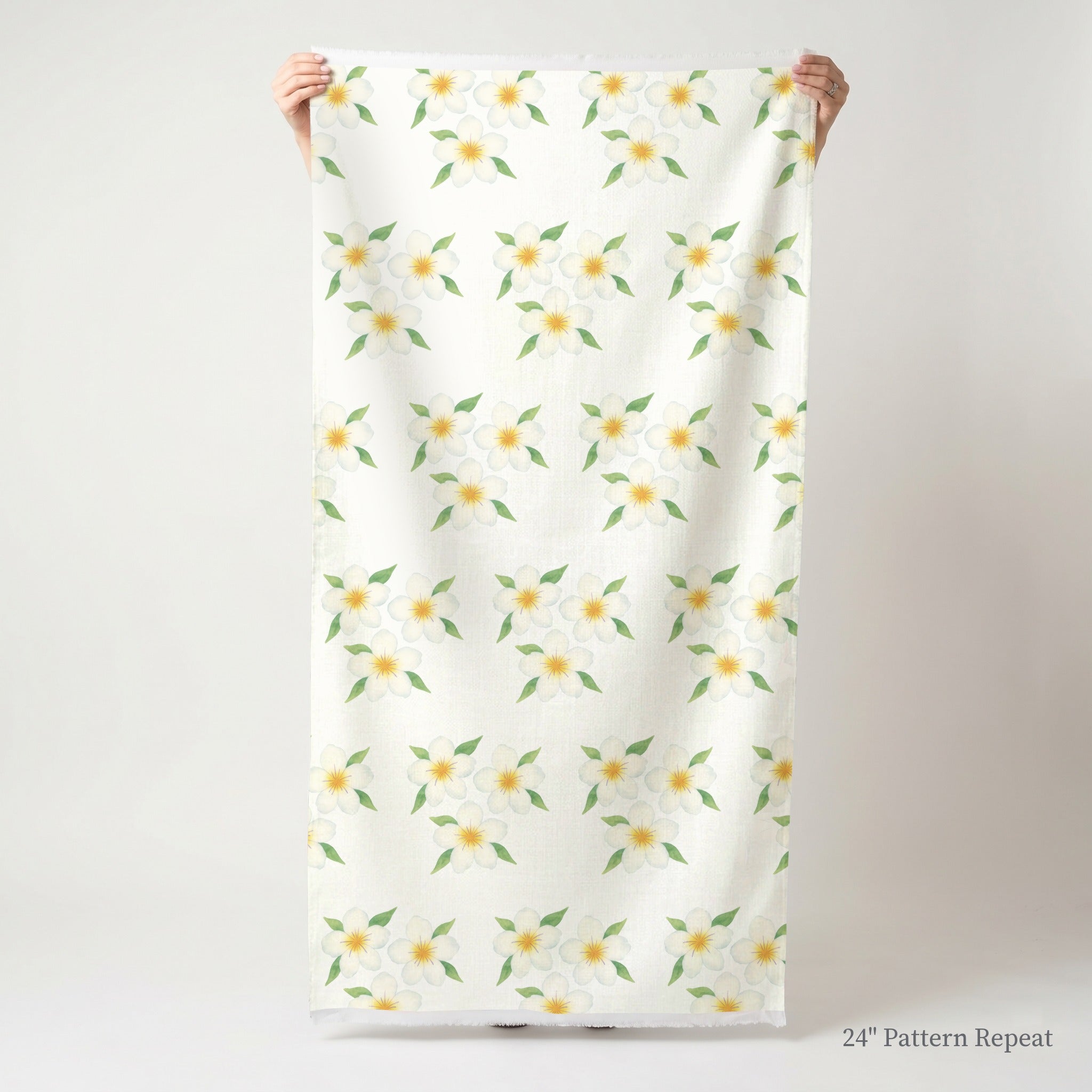Yellow Sprouts Fabric by the Yard