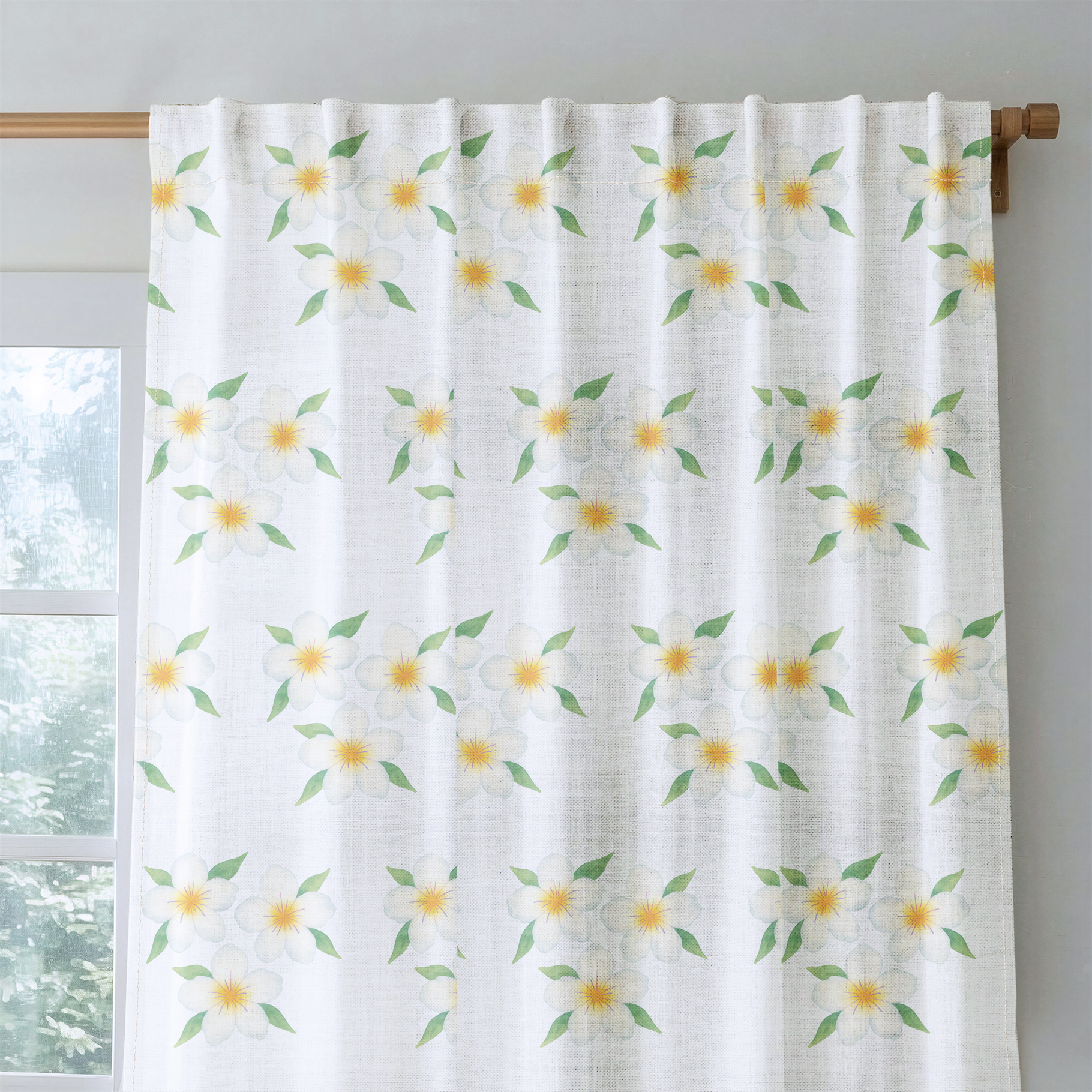 Yellow Sprouts - Drapery — rod