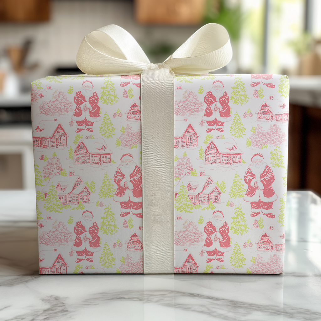 Neon Claus - Wrapping Paper