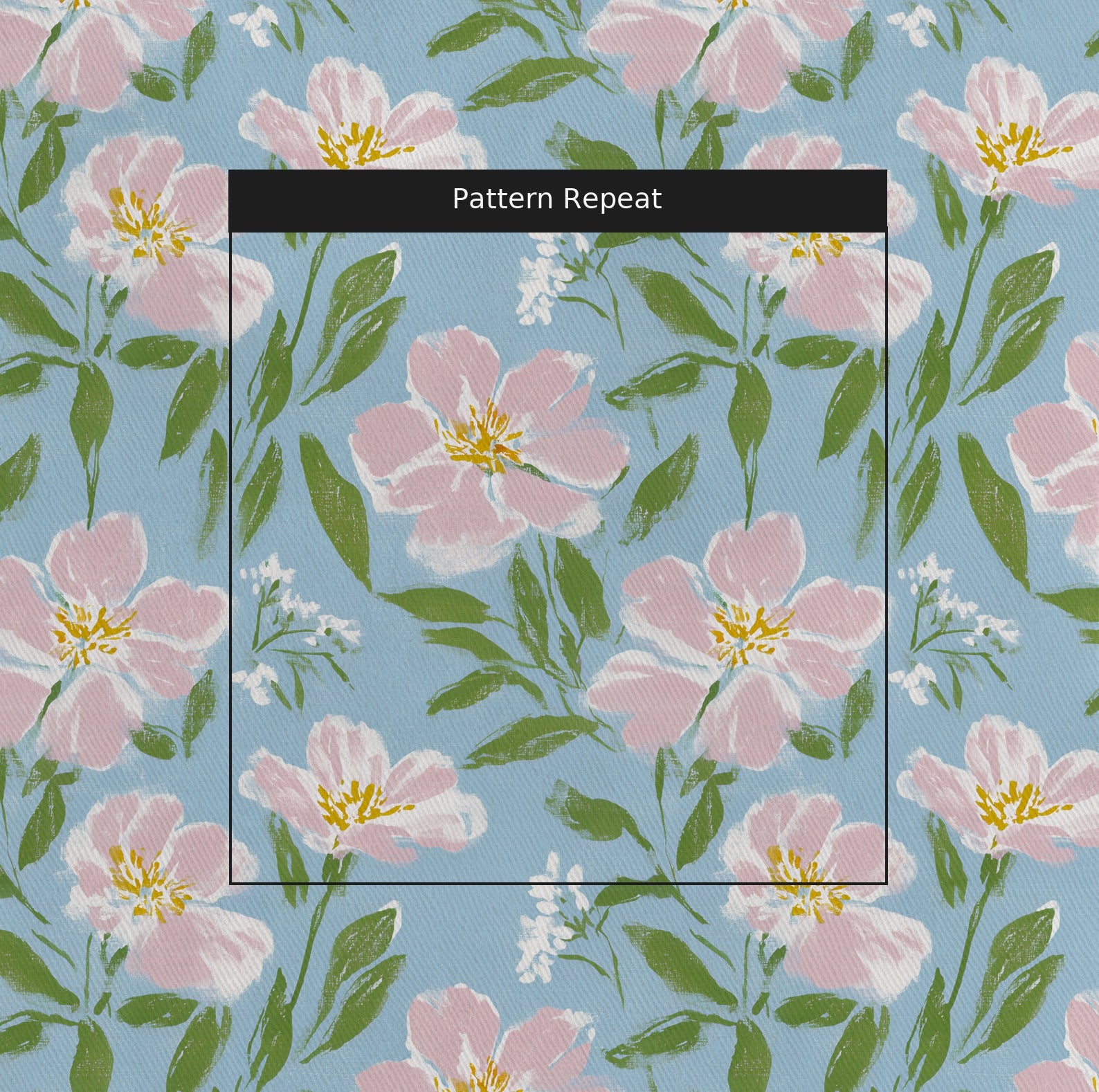 Elodie Fabric by the Yard — pattern repeat