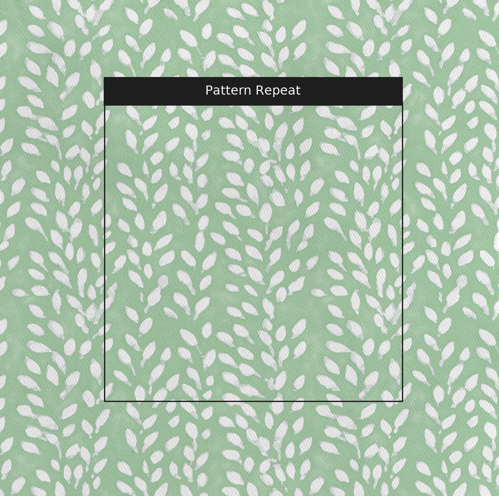 Eucalyptus Fabric by the Yard — pattern repeat