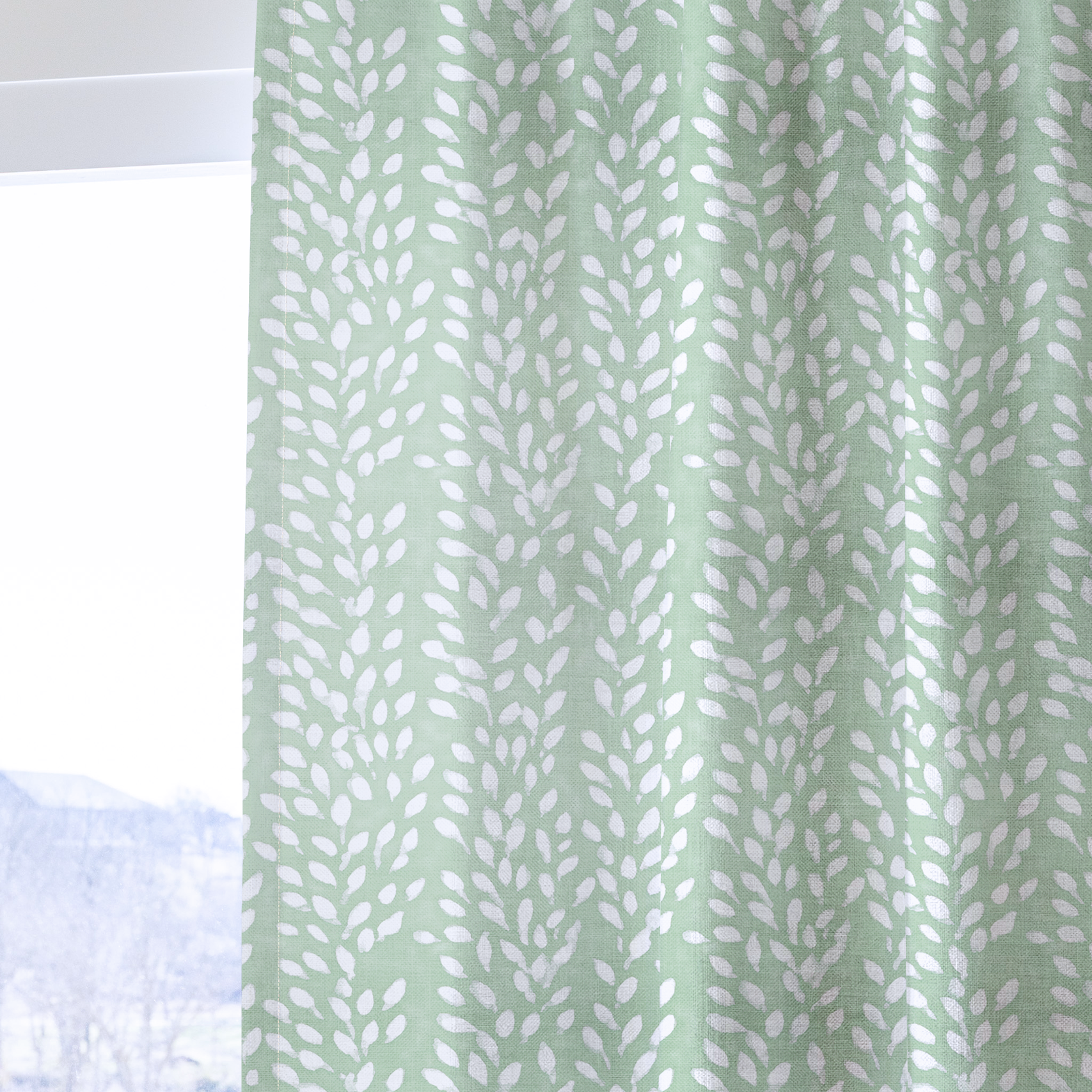 Eucalyptus - Drapery — one panel