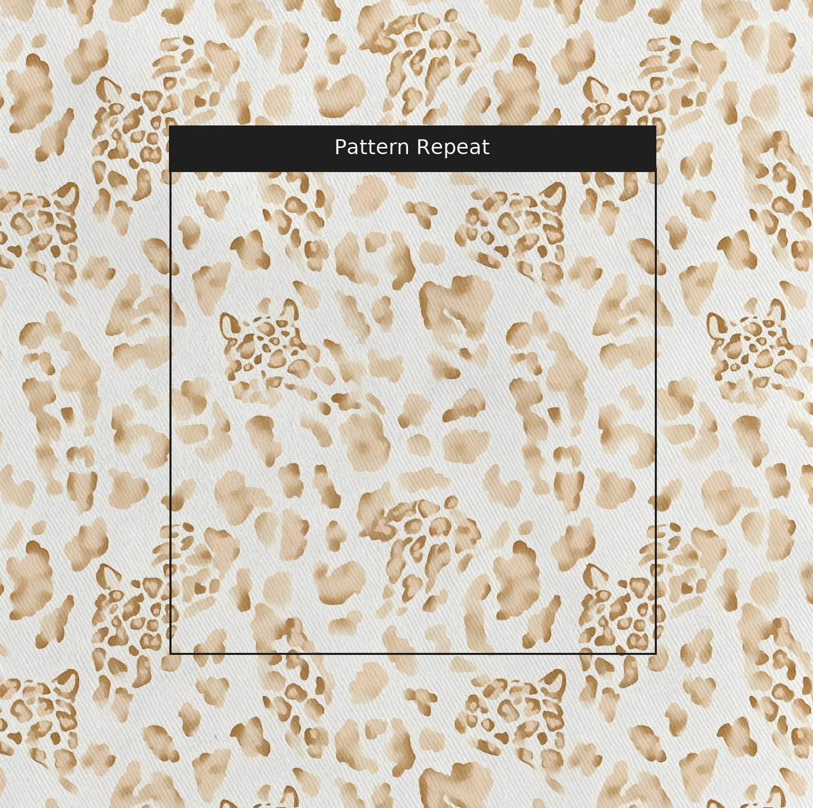 Cheetah Charm Fabric by the Yard — pattern repeat