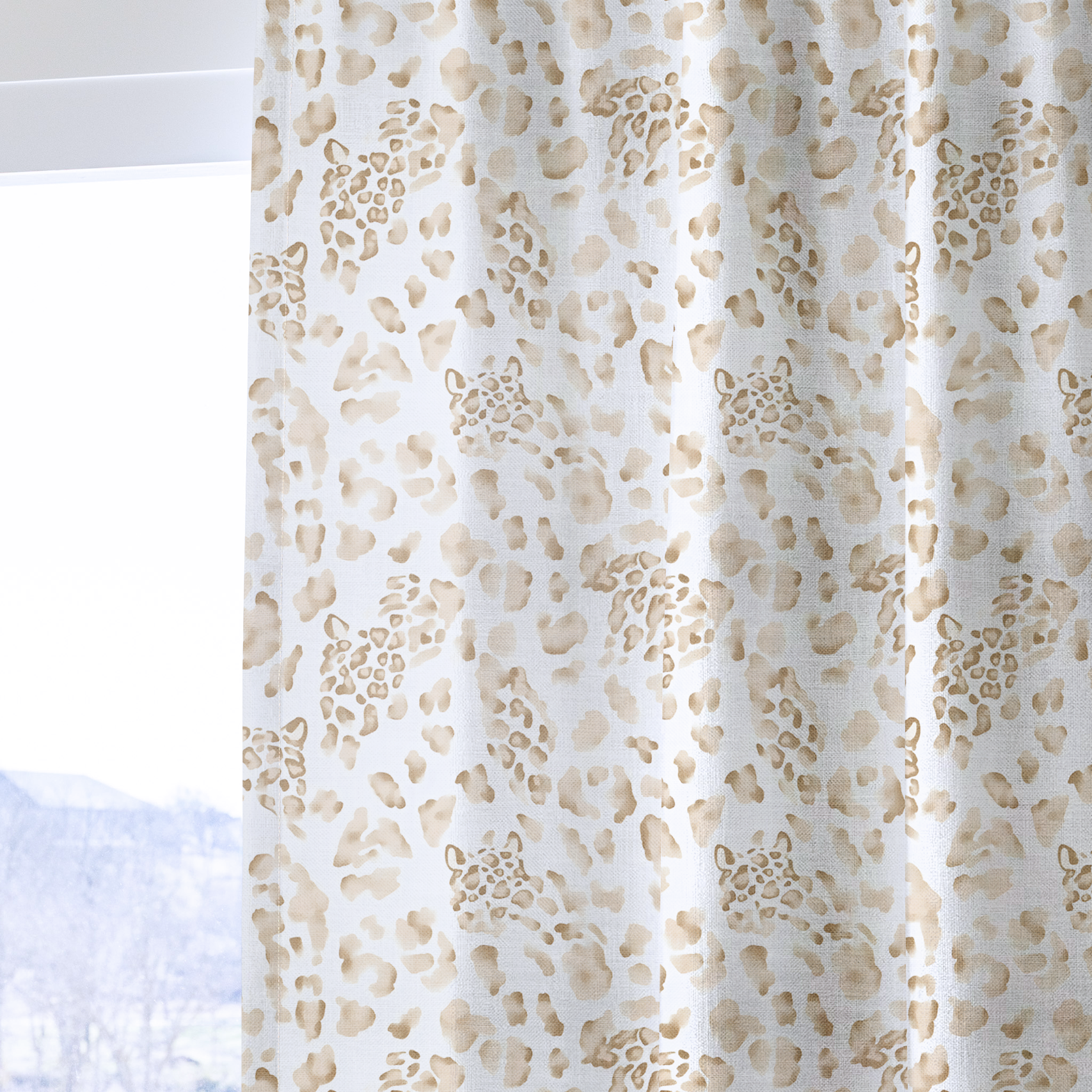 Cheetah Charm - Drapery — one panel