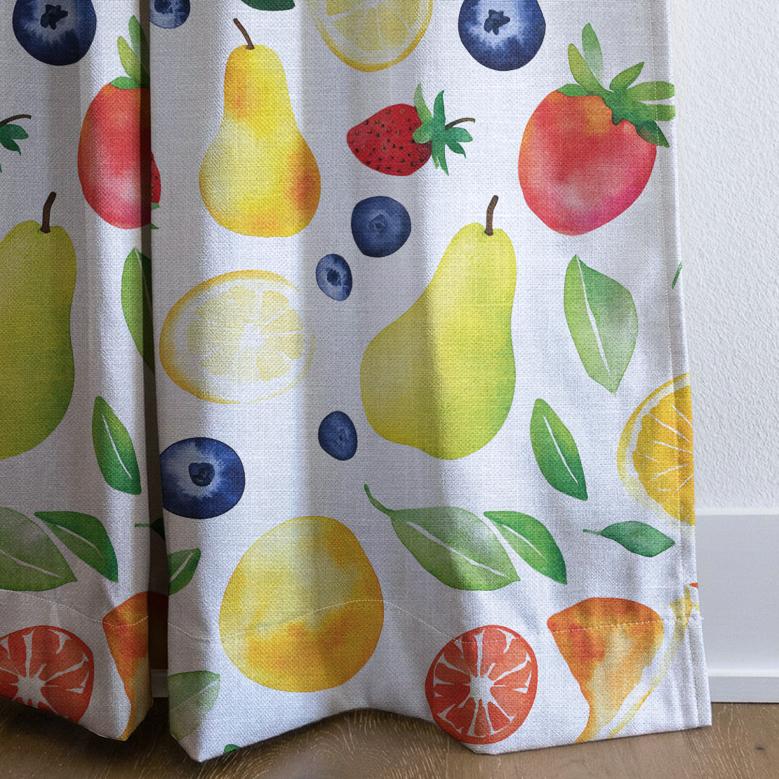 Sally - Drapery — corner closeup