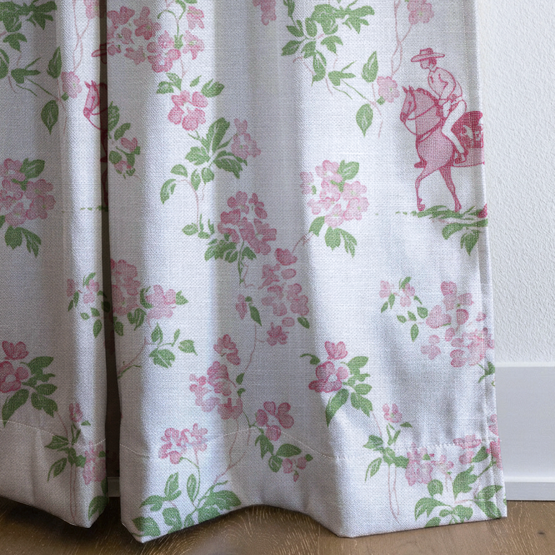 Blush Equestrian - Drapery — corner closeup