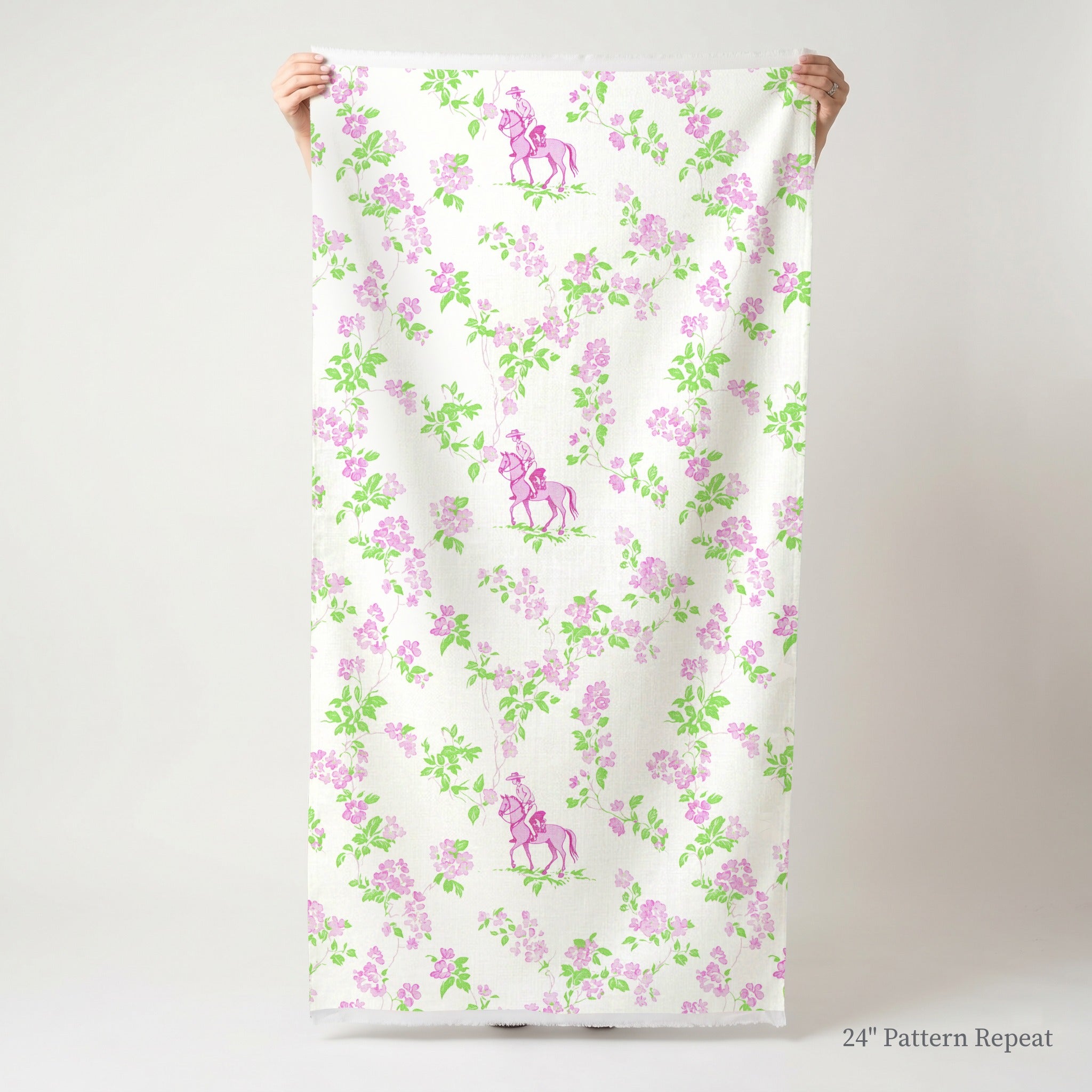 Blush Equestrian Fabric by the Yard
