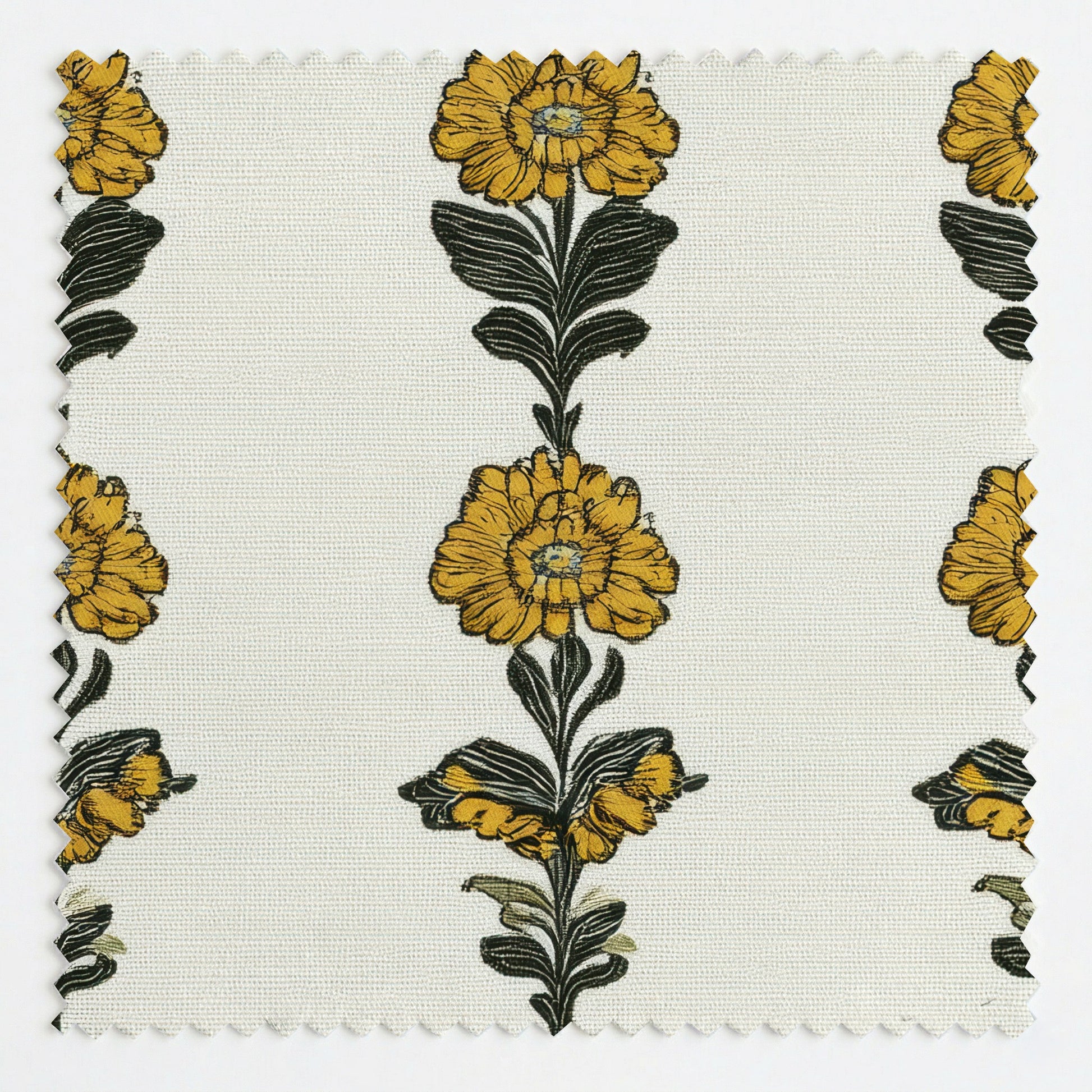 Lemon Poppy Fabric by the Yard