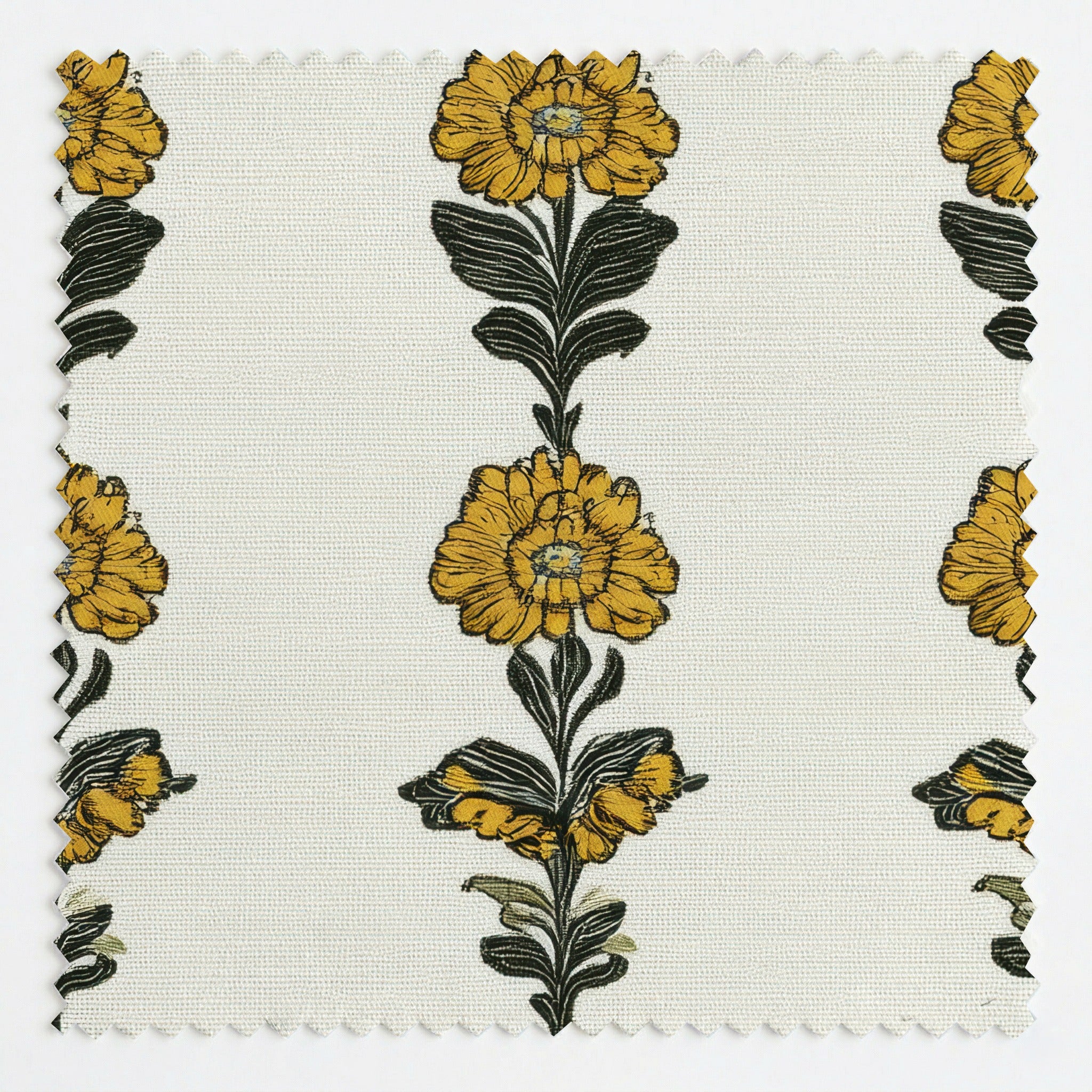 Lemon Poppy Fabric by the Yard