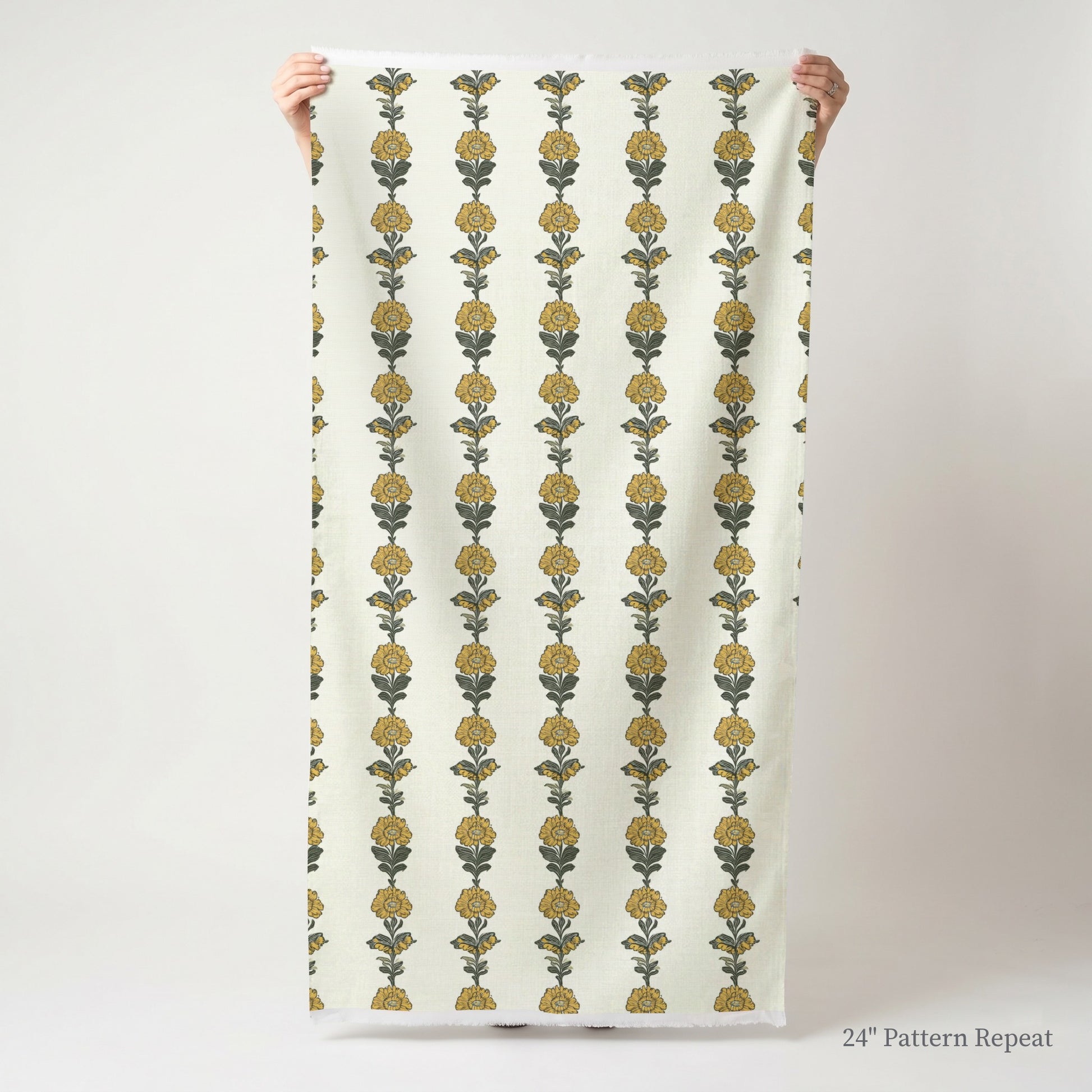 Lemon Poppy Fabric by the Yard