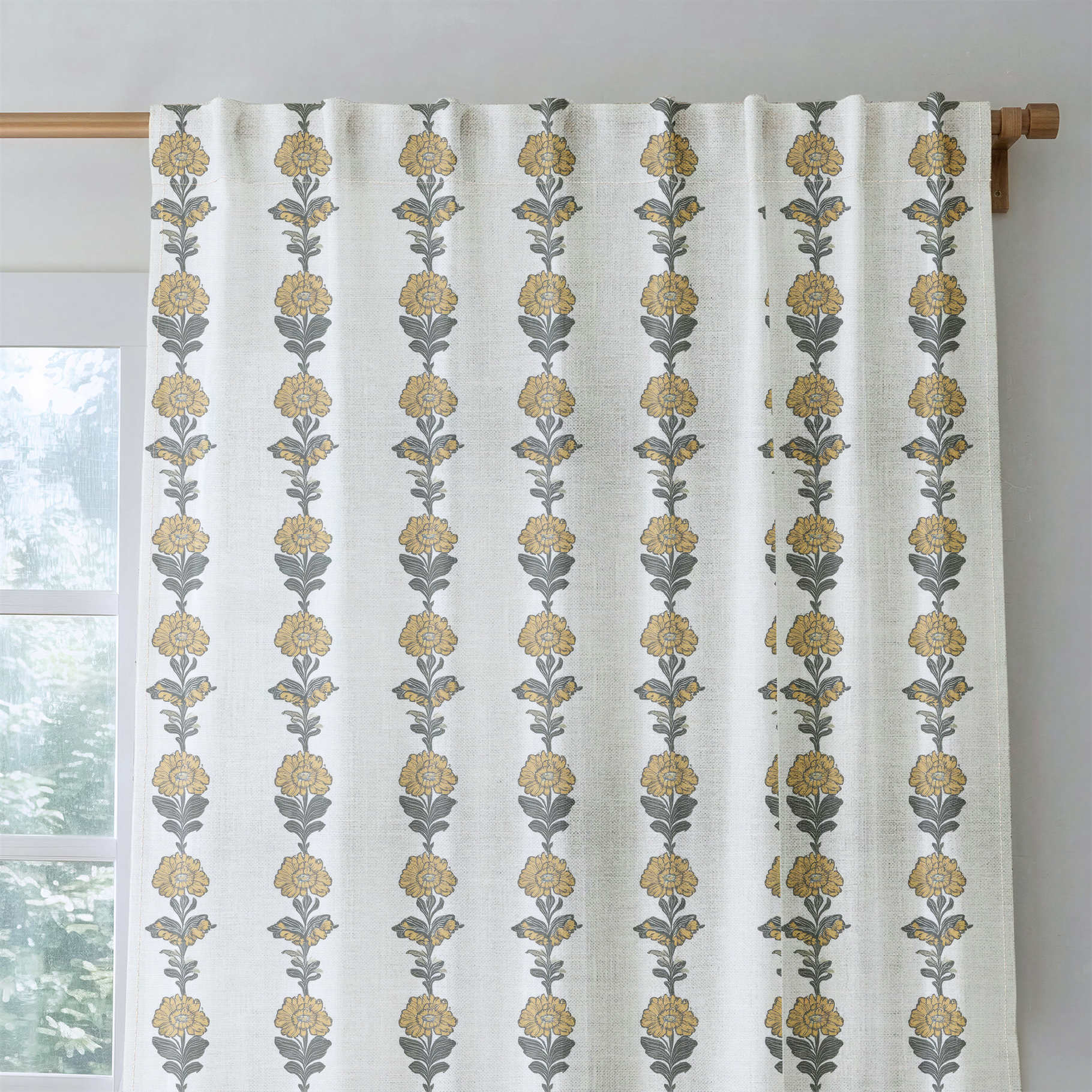 Lemon Poppy - Drapery — rod