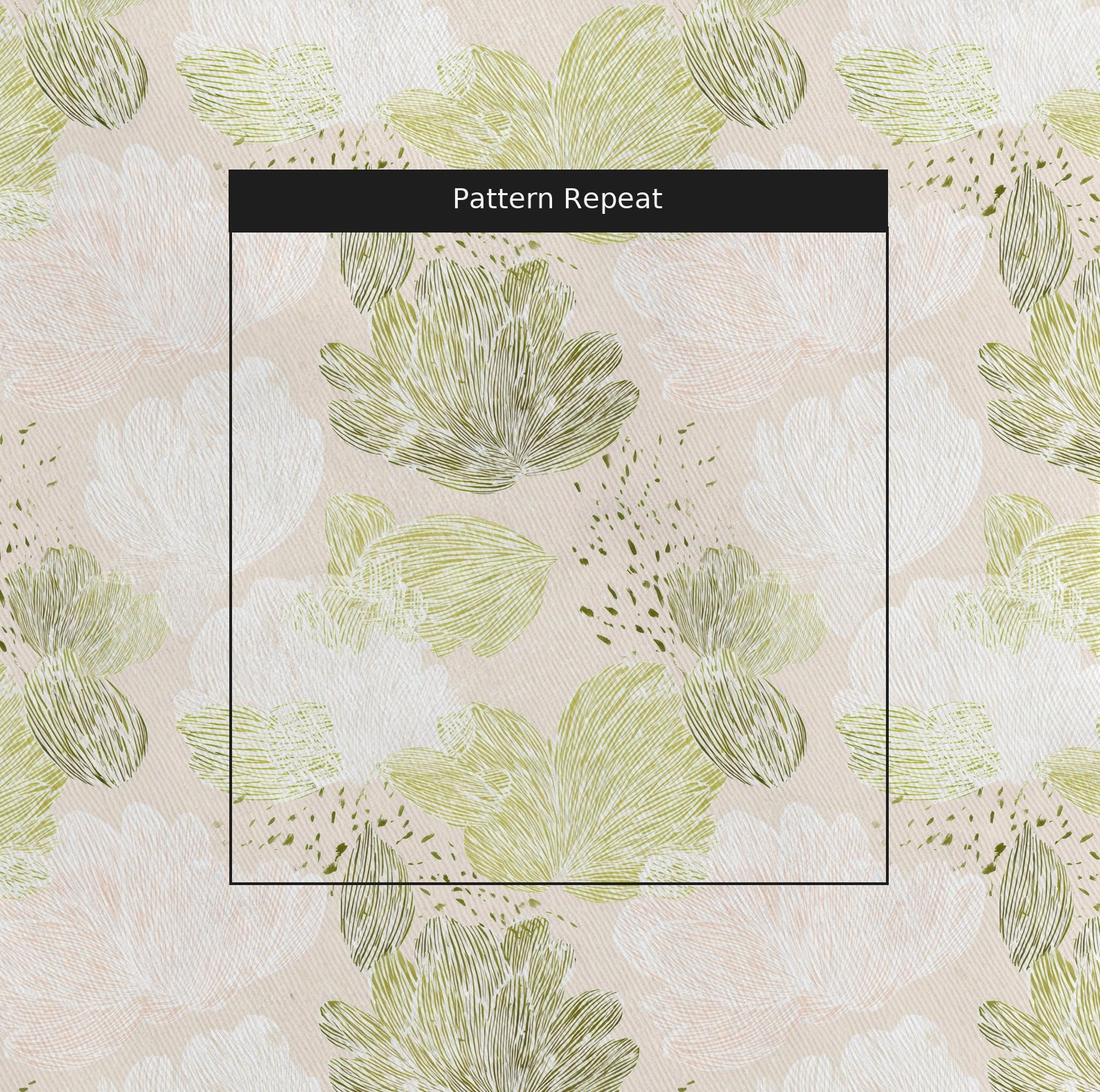 Spring Tonic Fabric by the Yard — pattern repeat