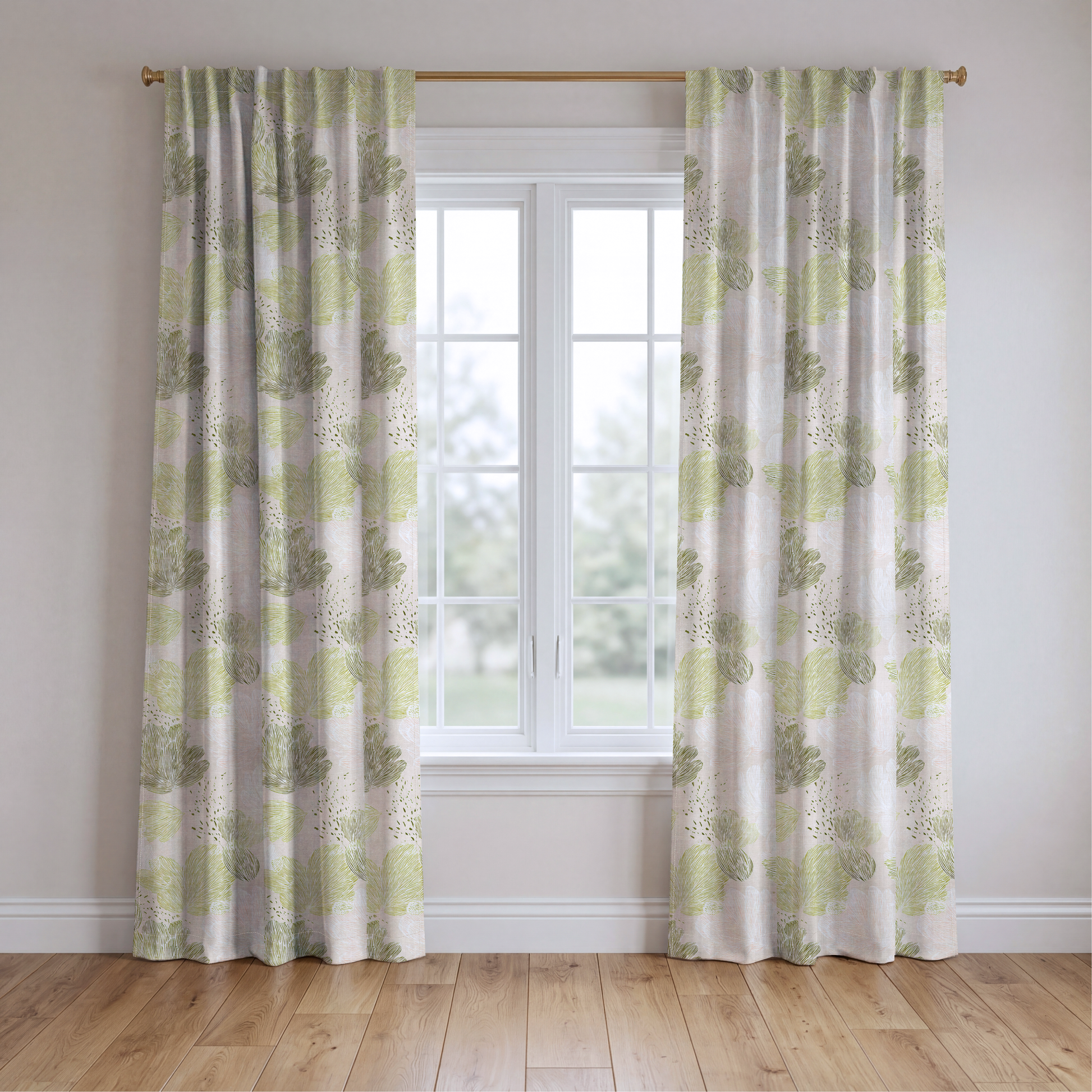 Spring Tonic - Drapery — two panels