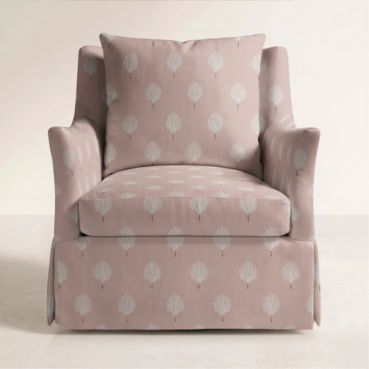 The Eleanor Chair in Loose Stems Petaline Block Print