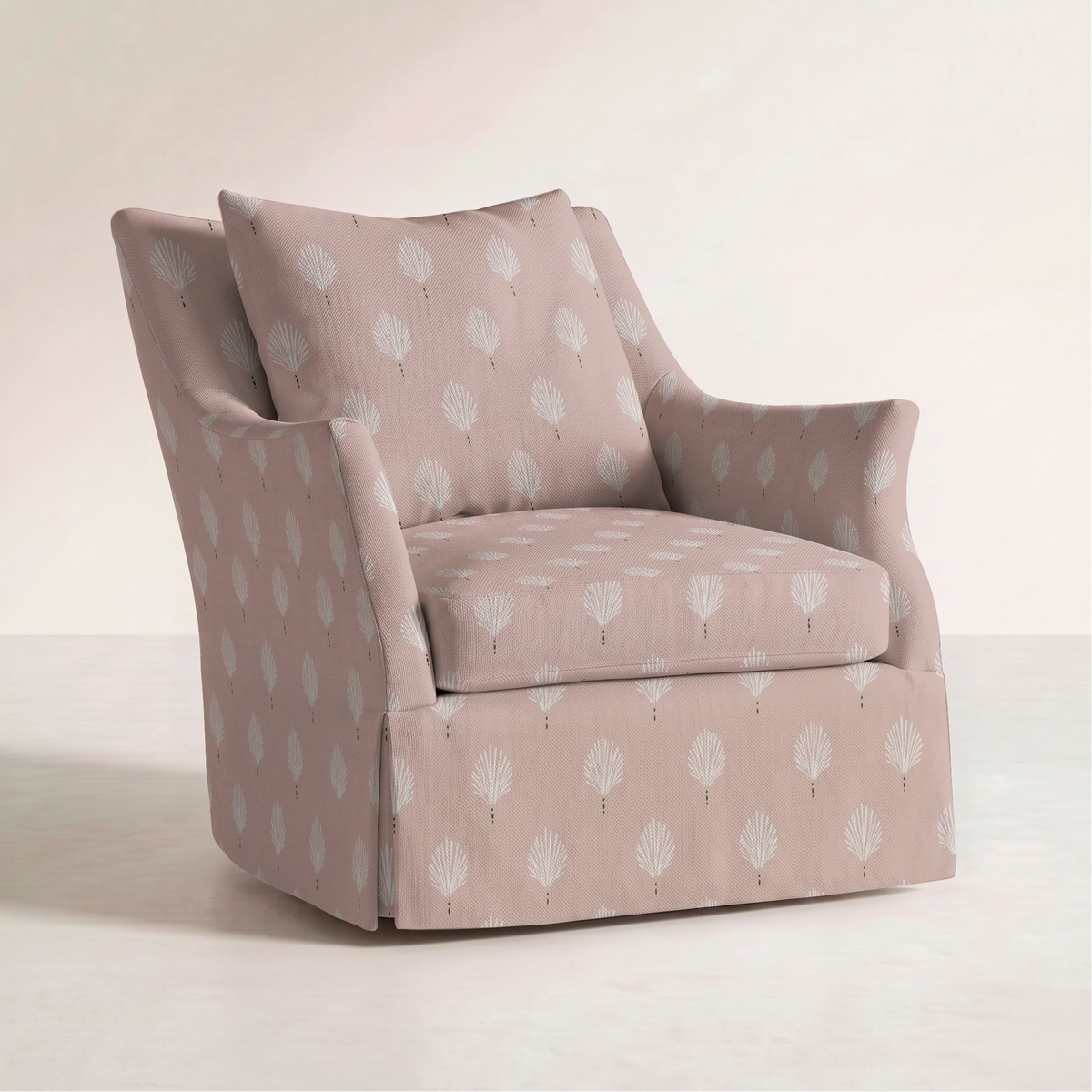 The Eleanor Chair in Loose Stems Petaline Block Print