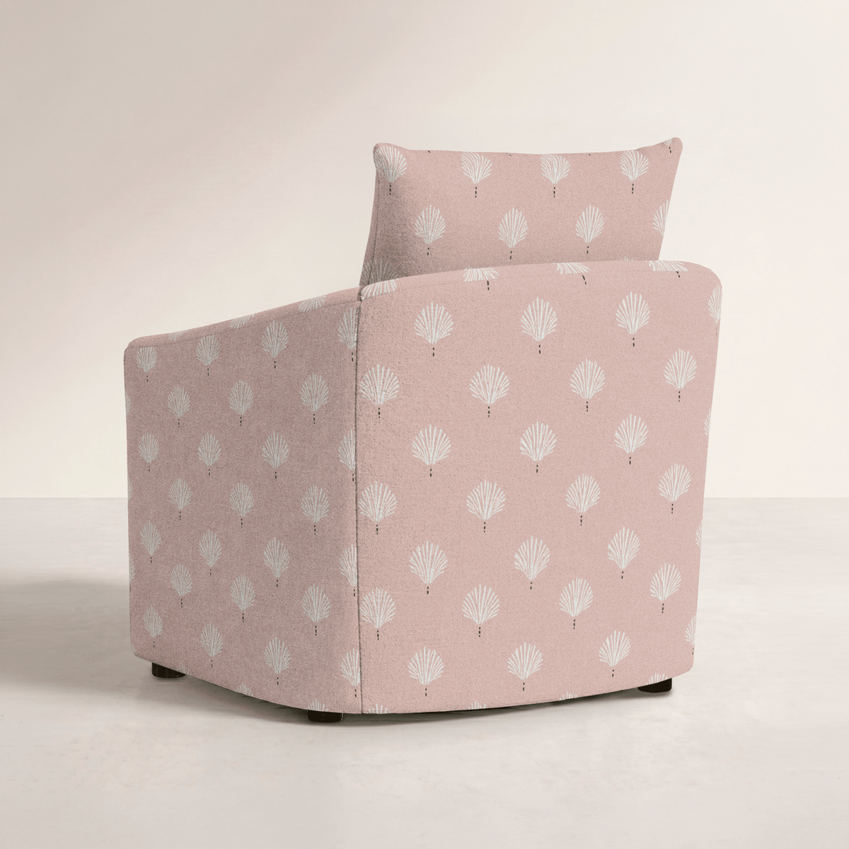 The Grace Chair in Loose Stems Petaline Block Print - Lemon Park