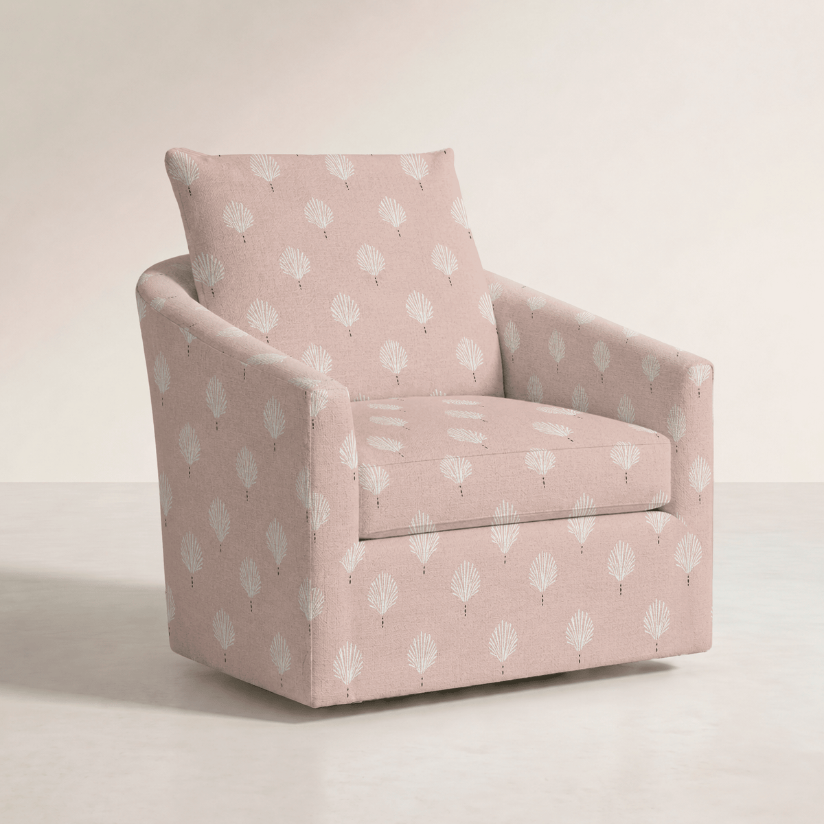 The Grace Chair in Loose Stems Petaline Block Print - Lemon Park