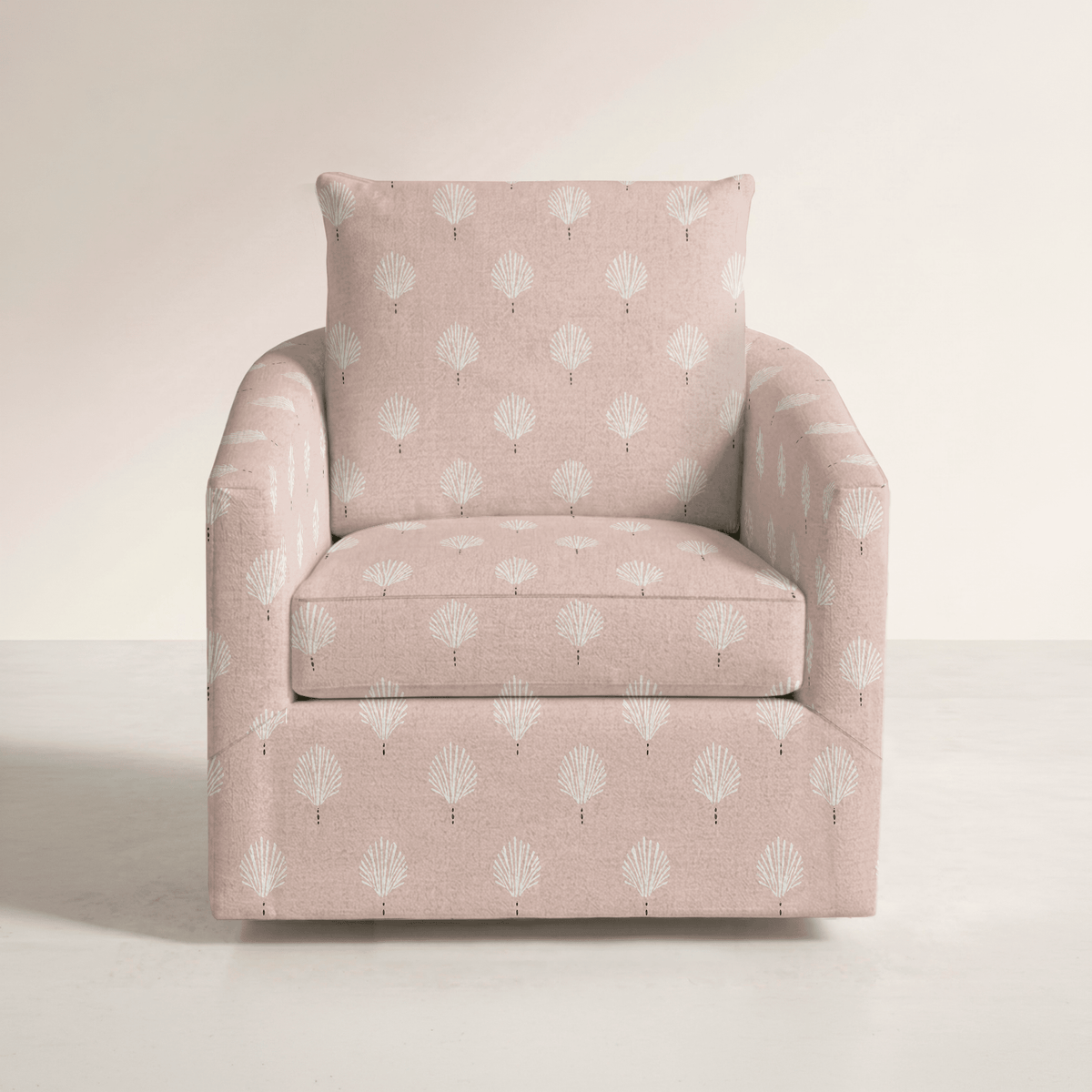 The Grace Chair in Loose Stems Petaline Block Print - Lemon Park