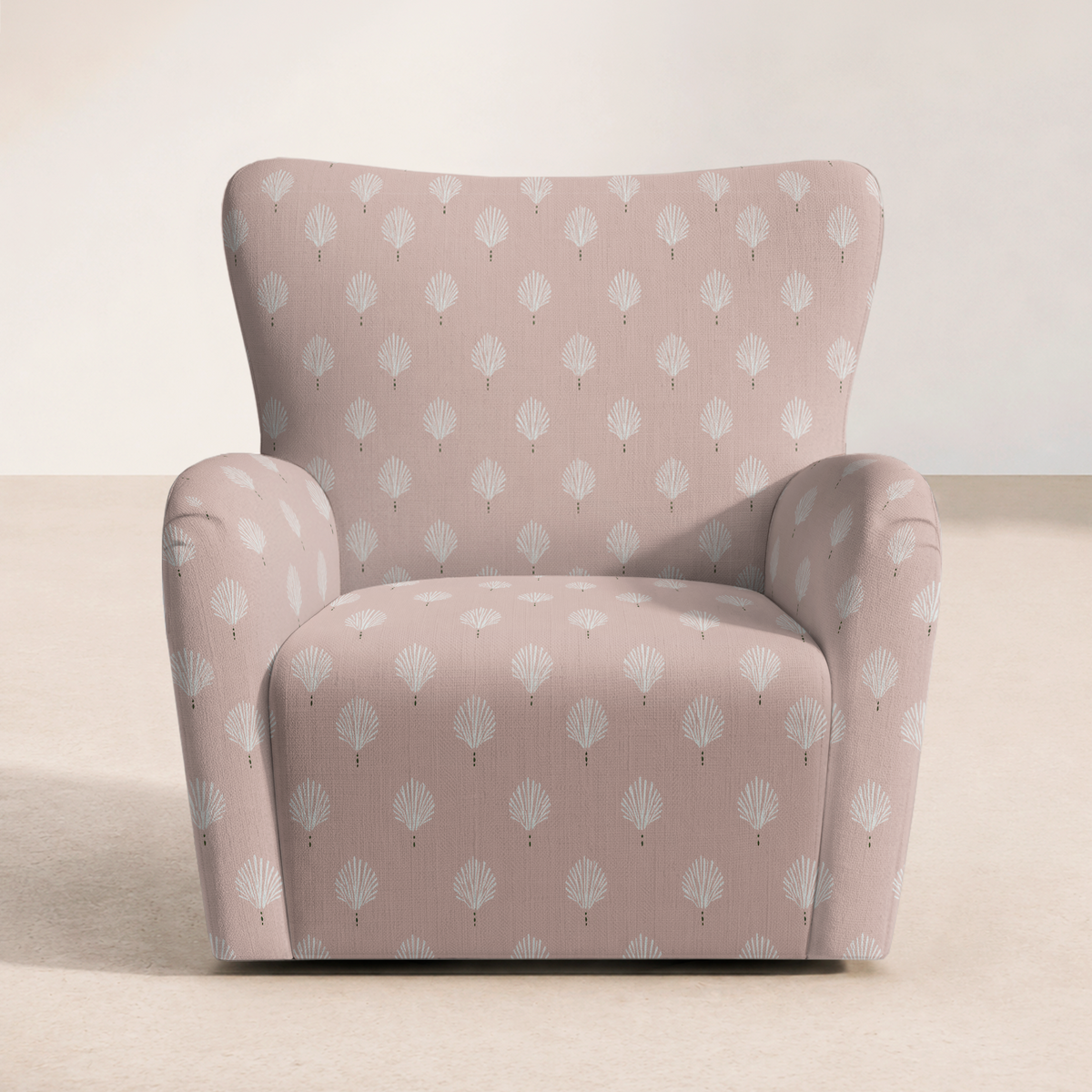 The Winston Chair in Loose Stems Petaline Block Print