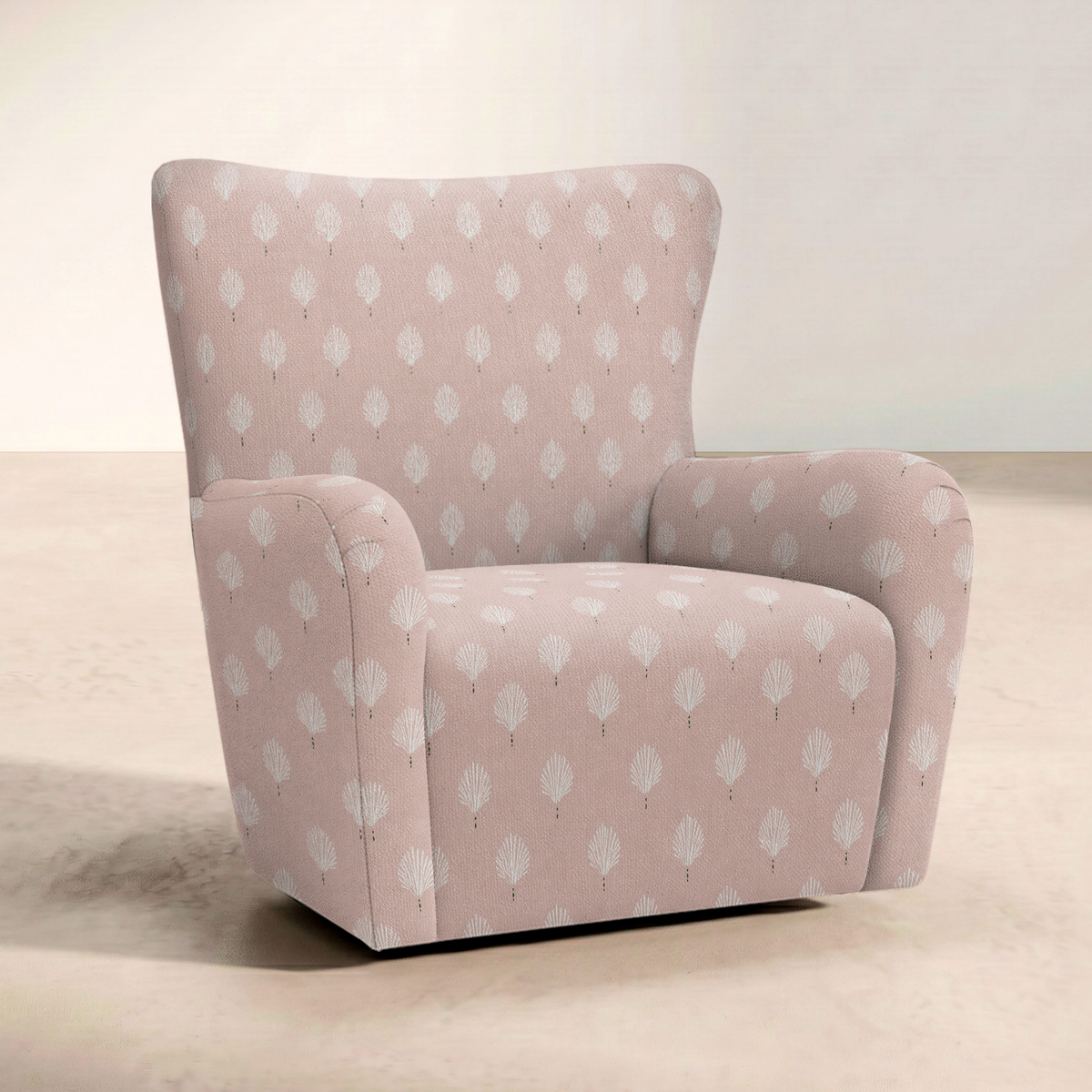 The Winston Chair in Loose Stems Petaline Block Print
