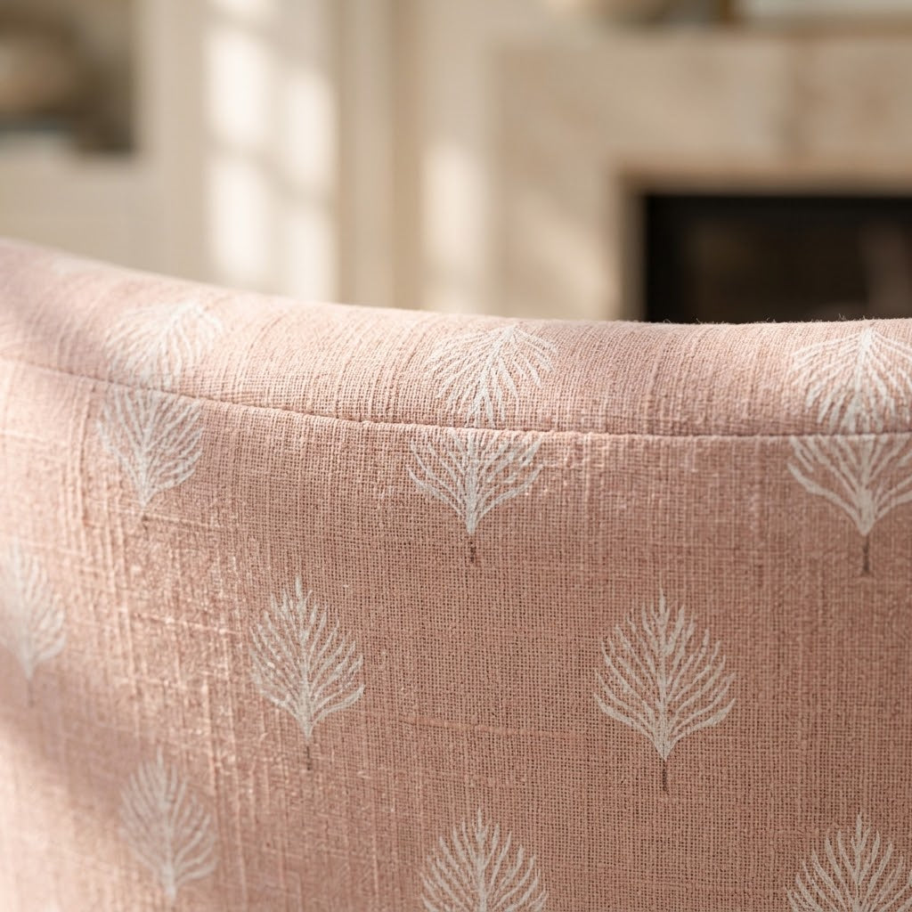 The Winston Chair in Loose Stems Petaline Block Print