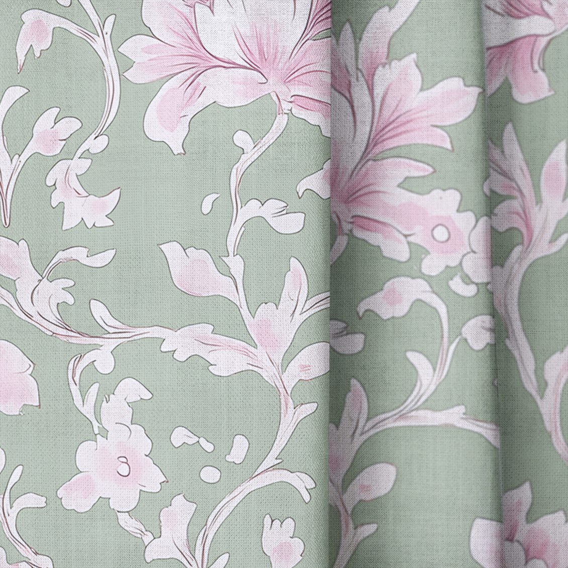 Wildflower Riddle - Drapery — close up