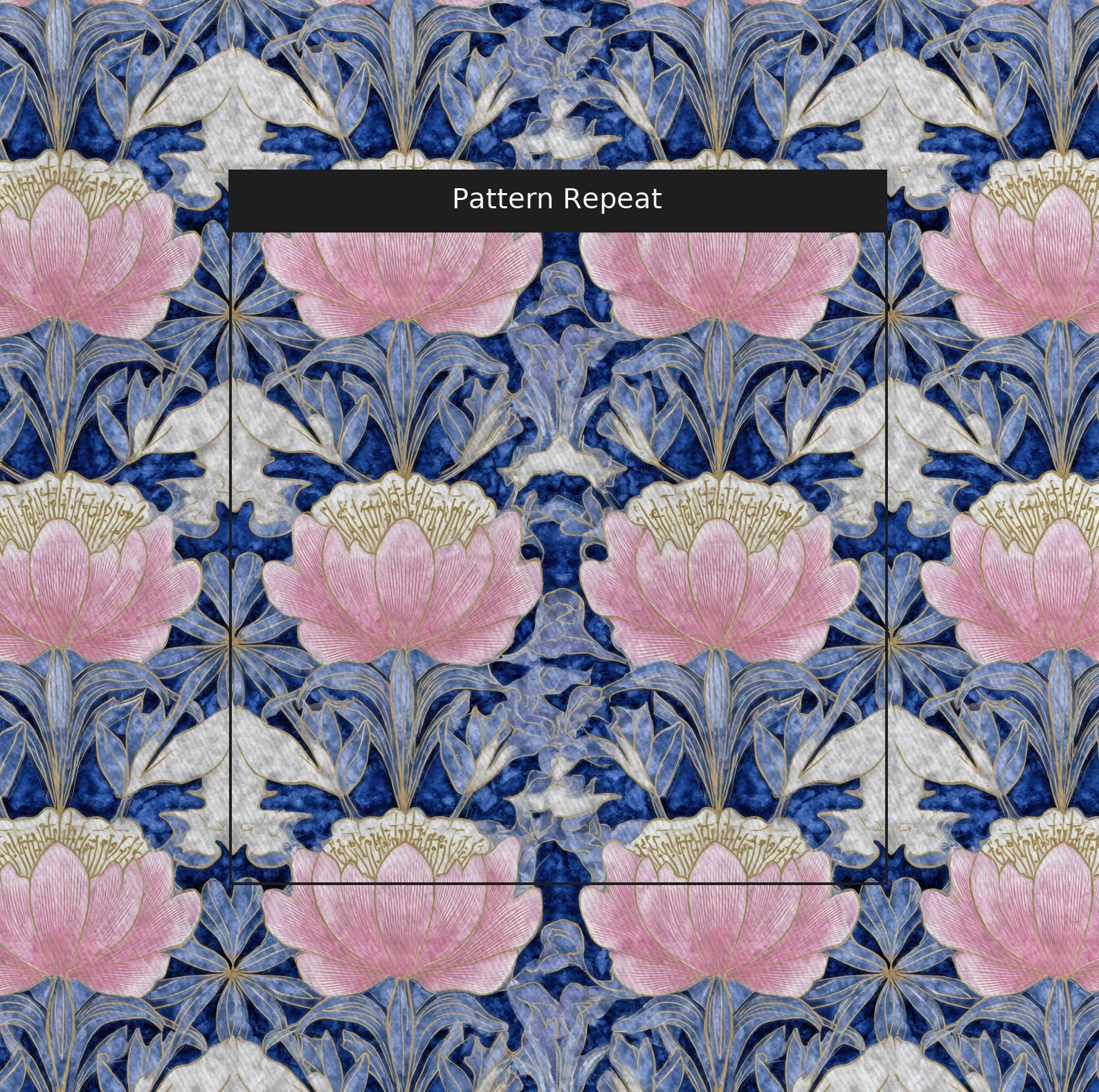 Bejeweled Fabric by the Yard — pattern repeat