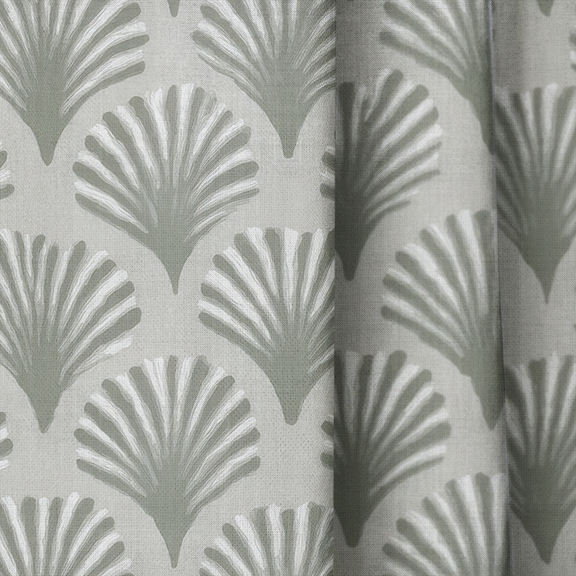 Shell House - Drapery — close up