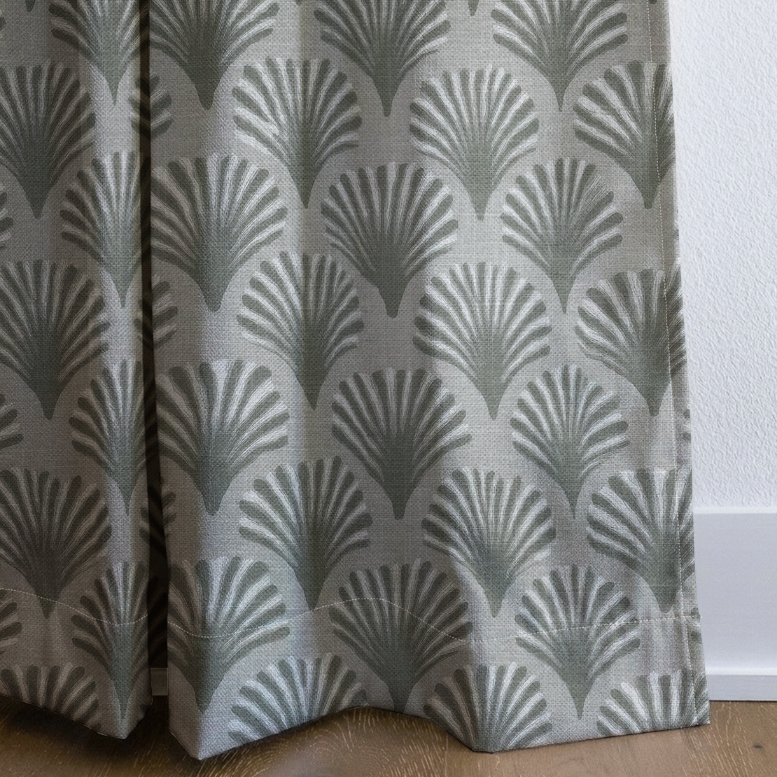 Shell House - Drapery — corner closeup