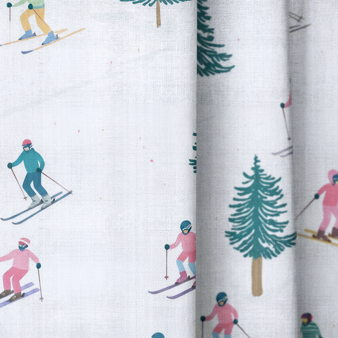 Powder Day - Drapery — close up