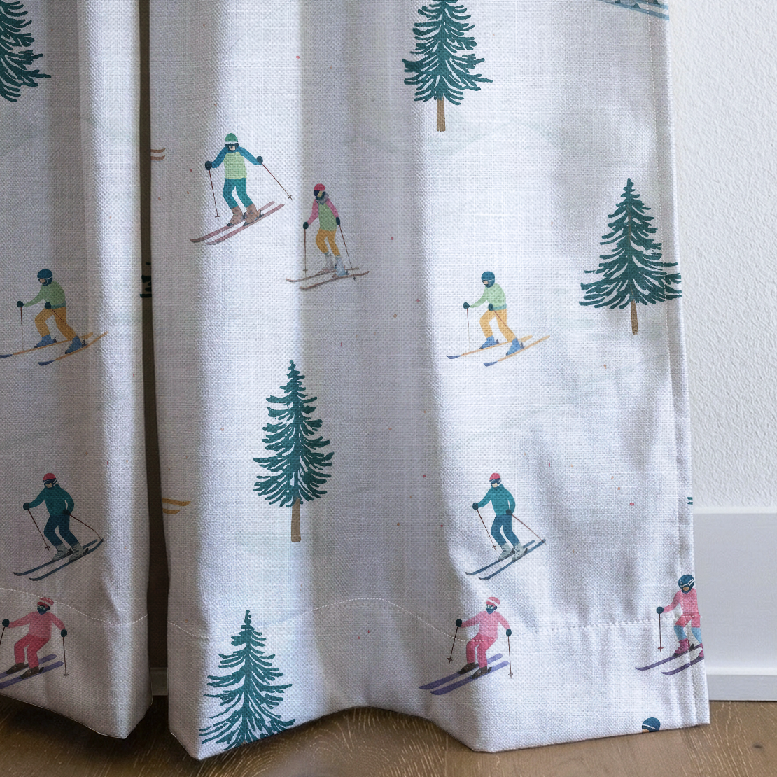 Powder Day - Drapery — corner closeup