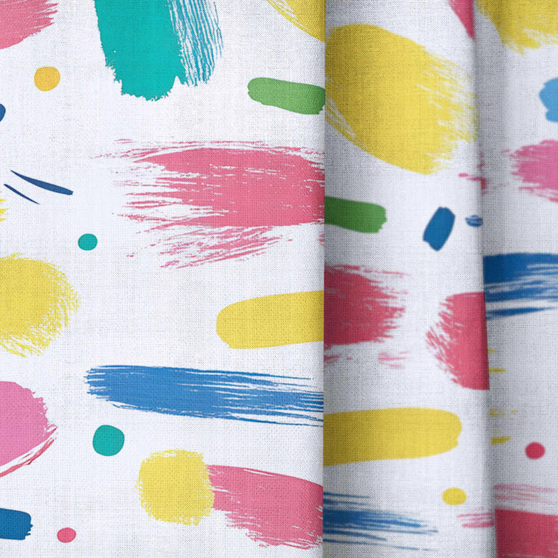 Brushstroke Bliss - Drapery — close up