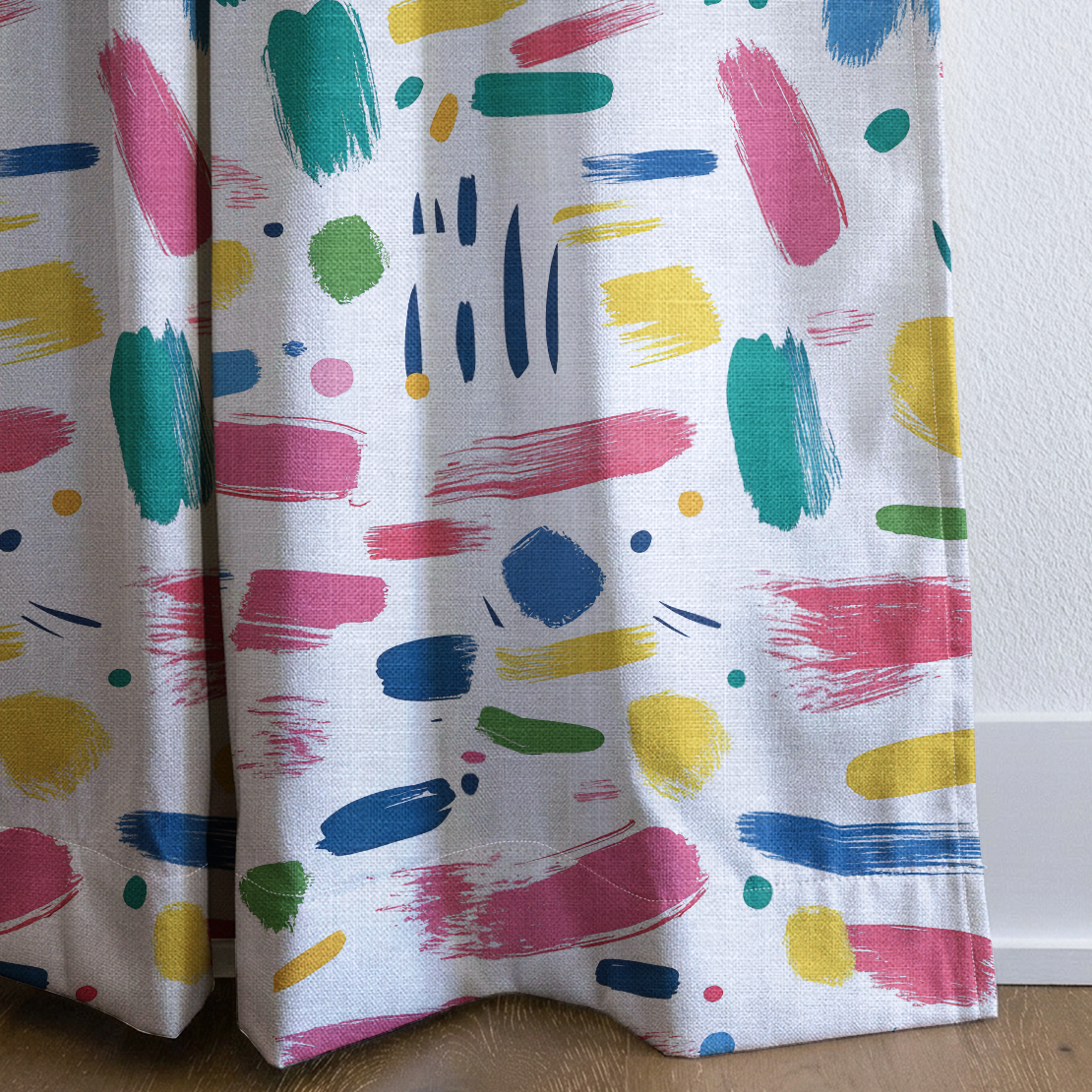 Brushstroke Bliss - Drapery — corner closeup