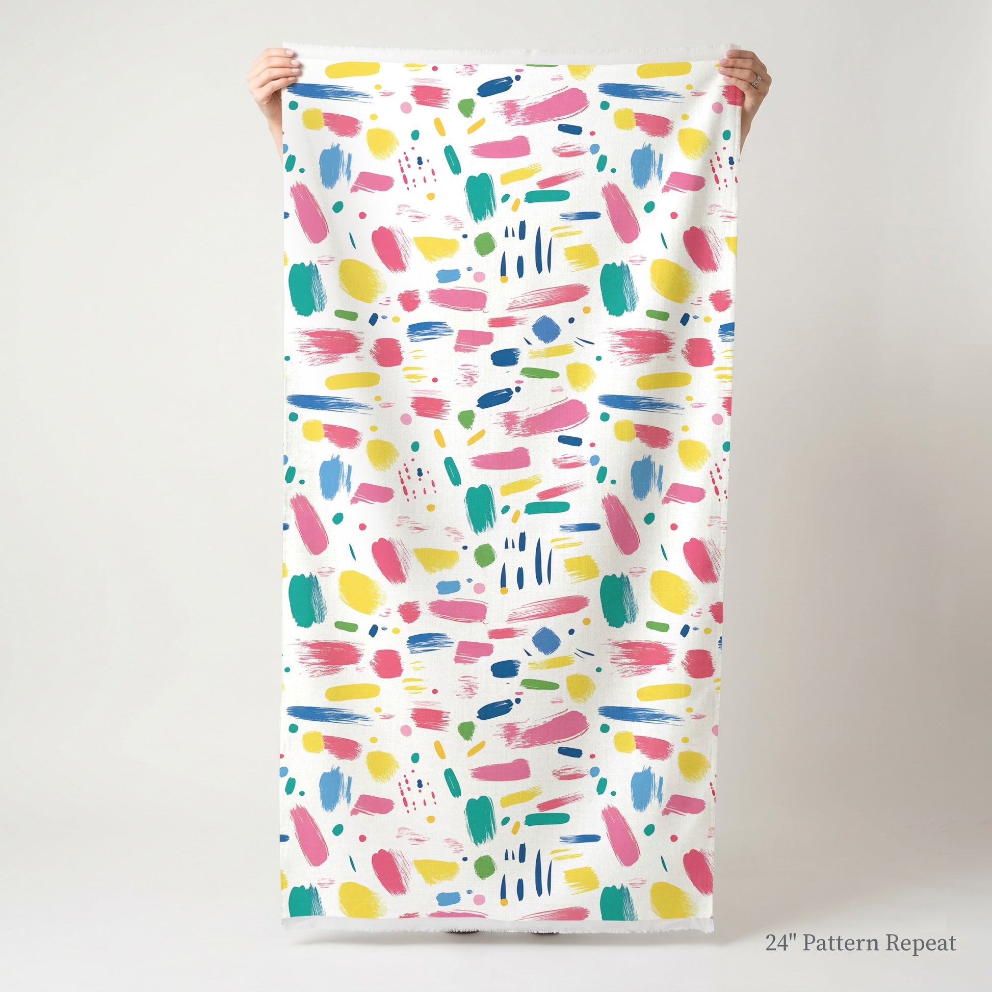 Brushstroke Bliss Fabric by the Yard