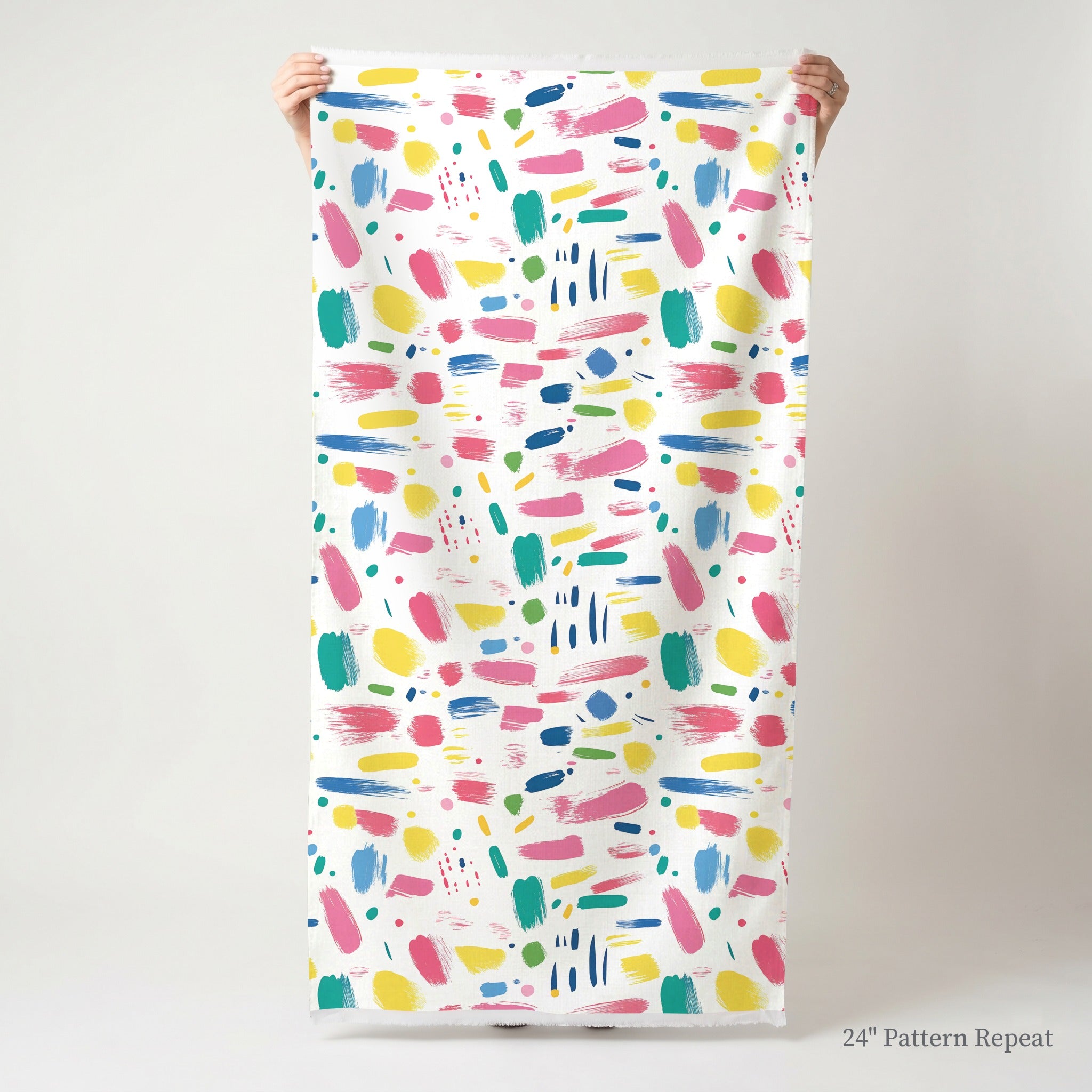Brushstroke Bliss Fabric by the Yard