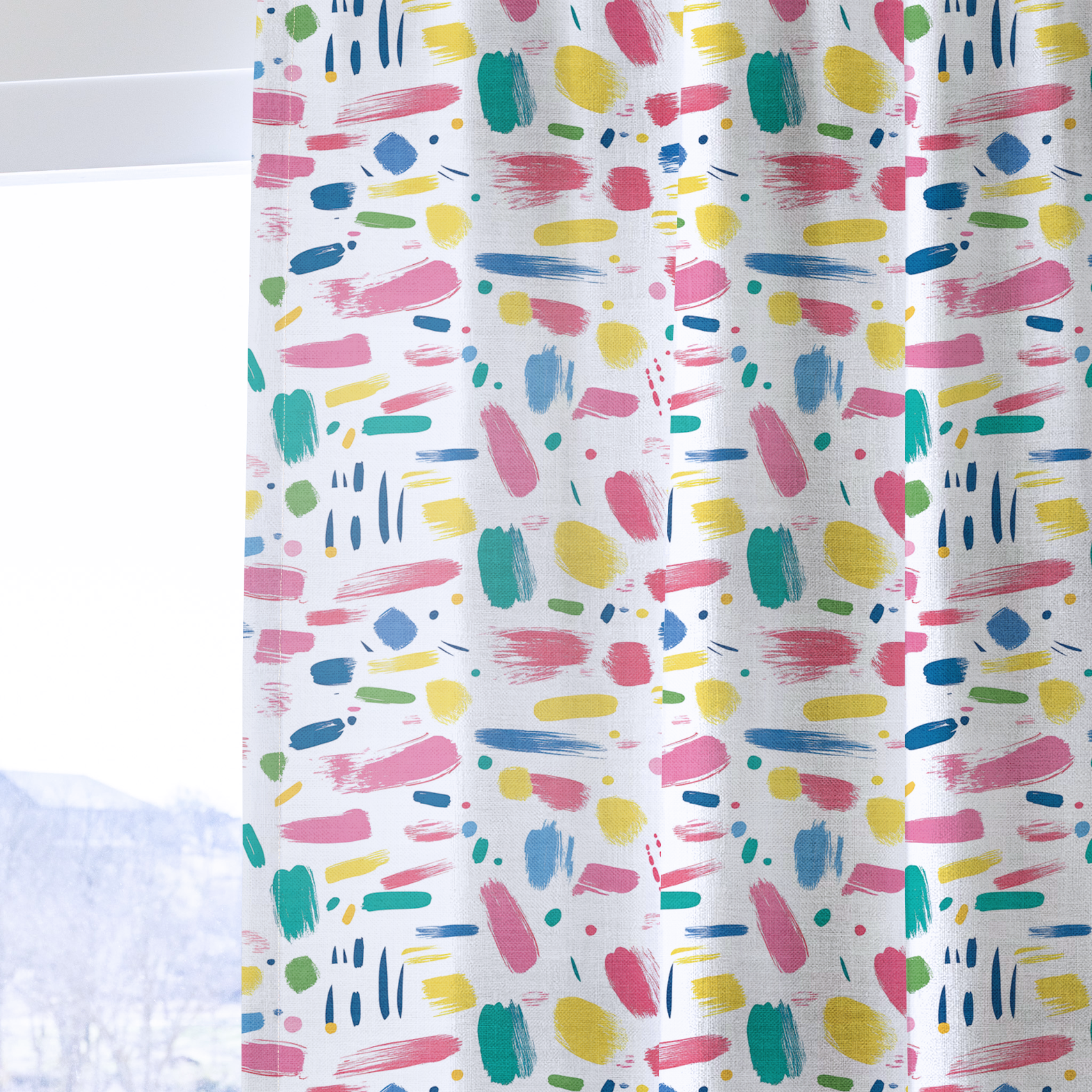Brushstroke Bliss - Drapery — one panel