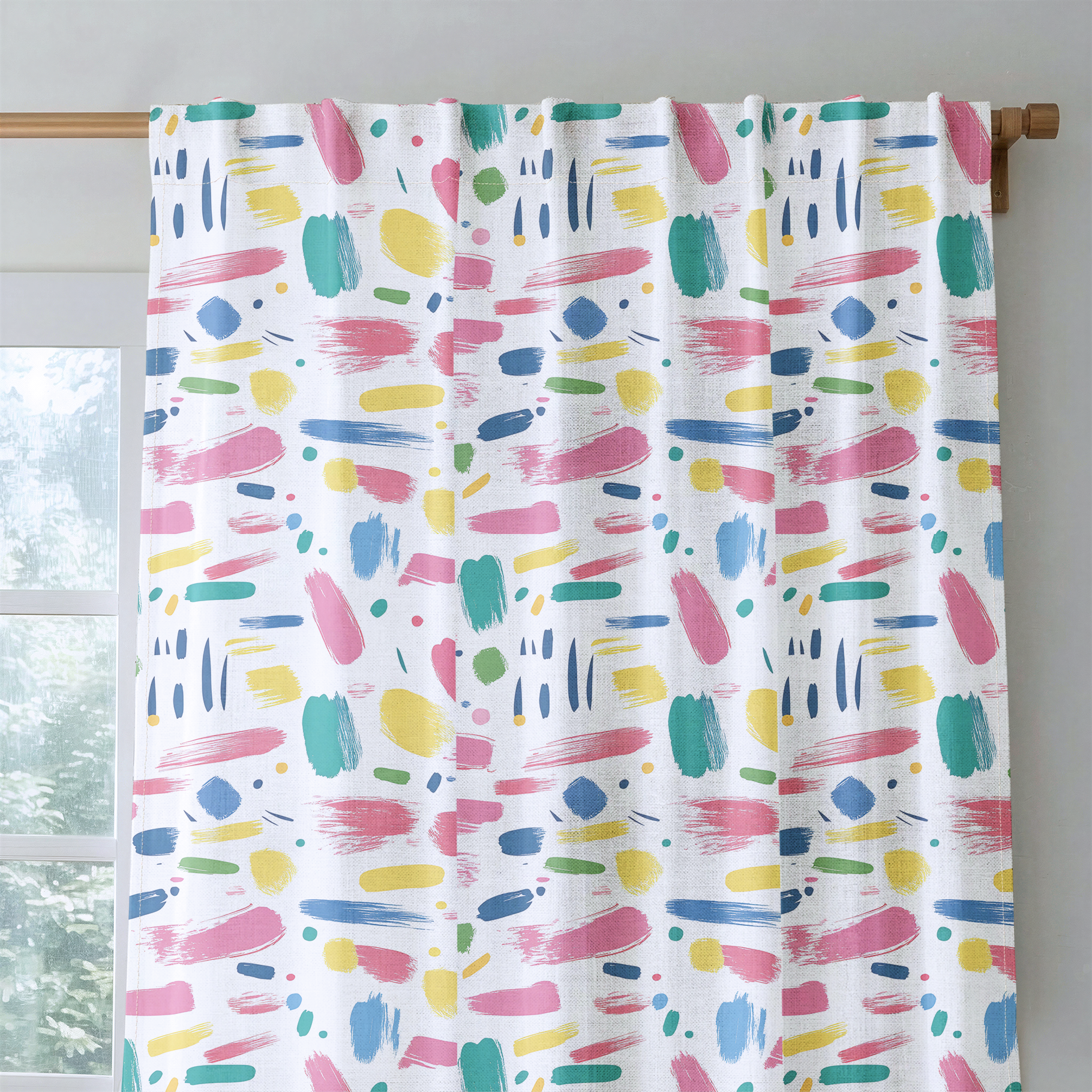 Brushstroke Bliss - Drapery — rod