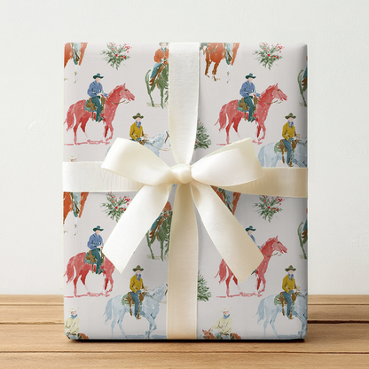 Christmas Cowboys - Wrapping Paper