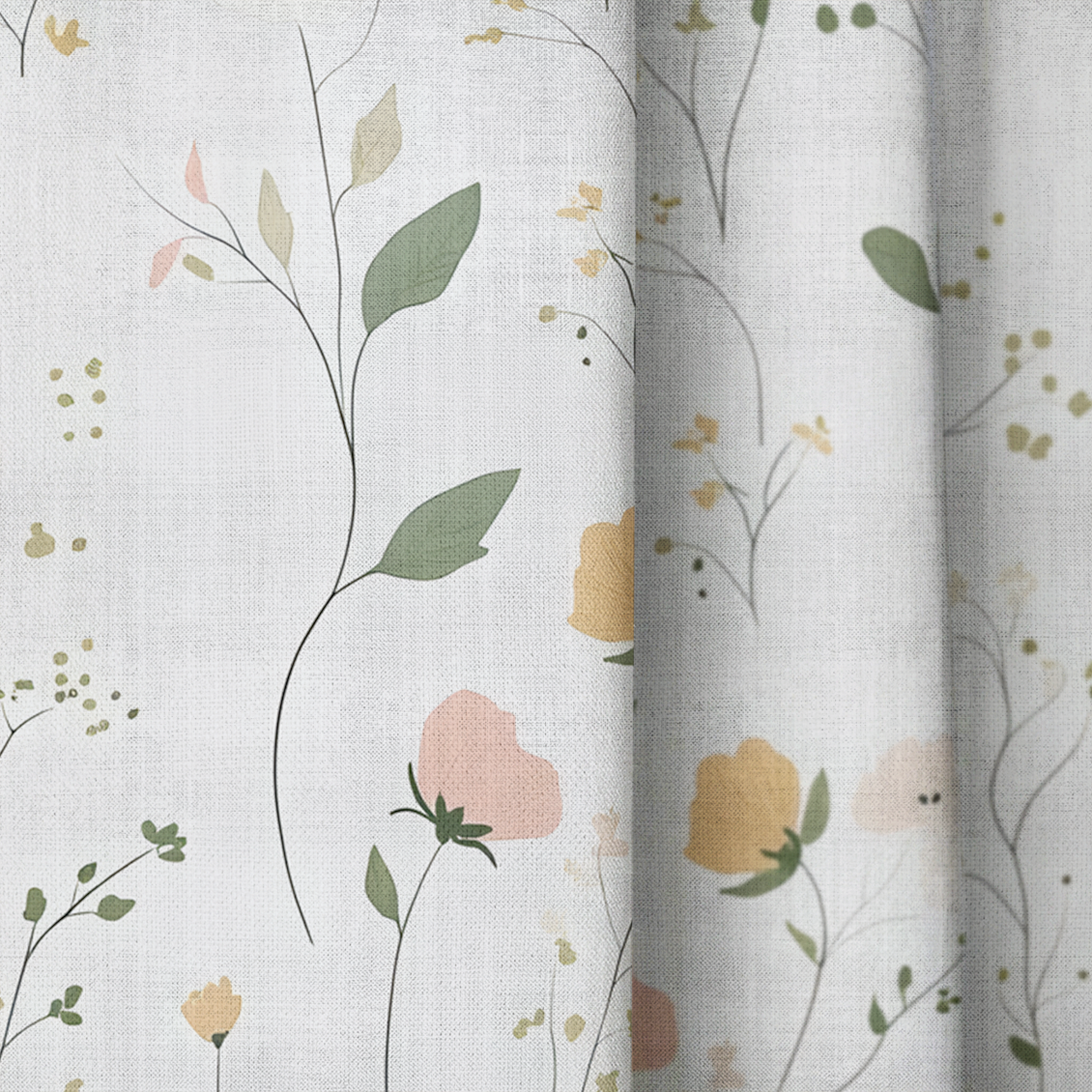 Whispering Meadows - Drapery — close up