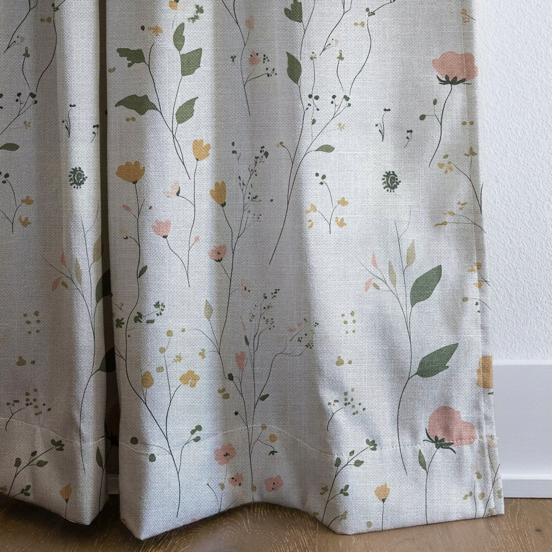 Whispering Meadows - Drapery — corner closeup